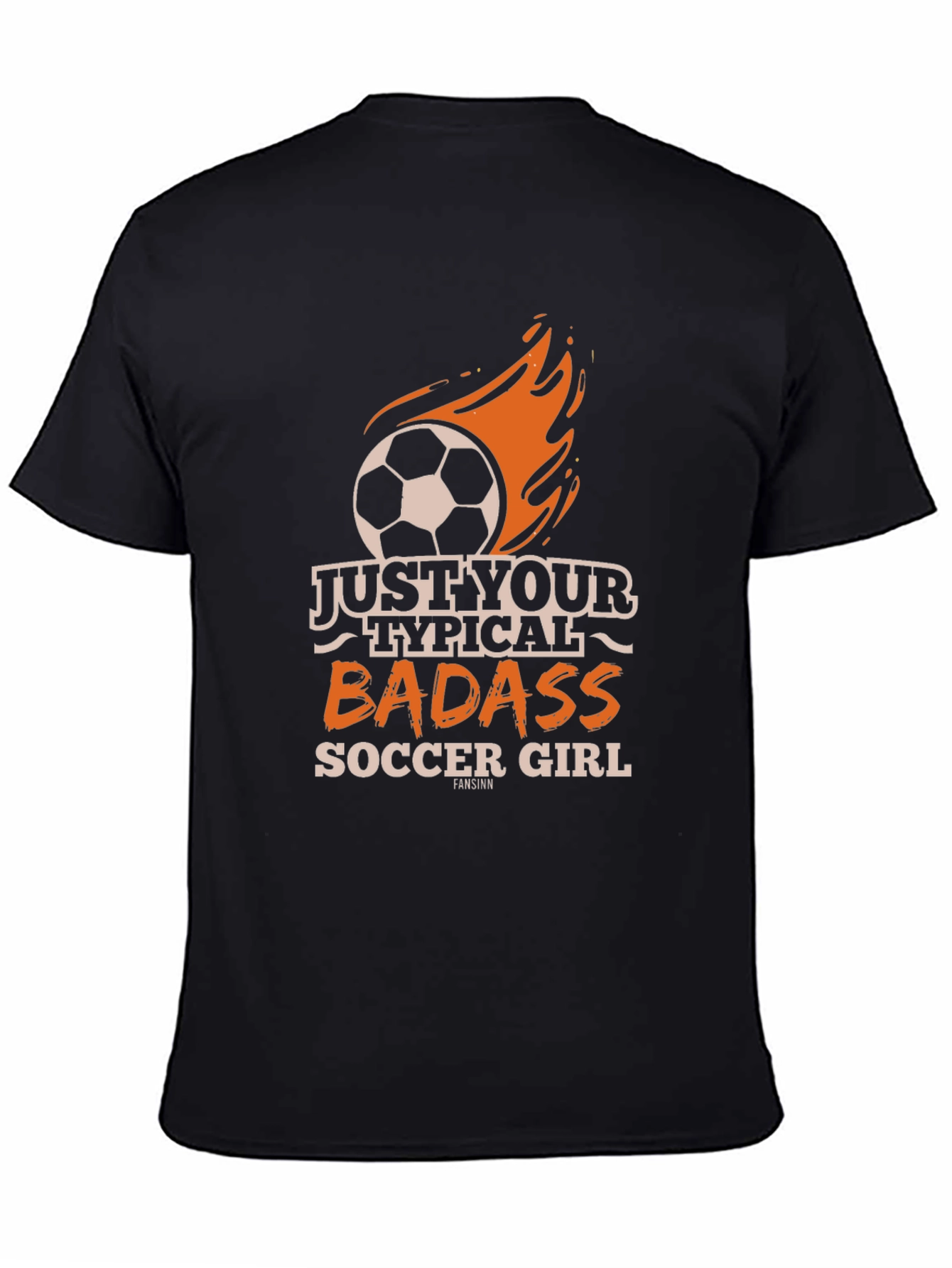 Badass Soccer Girl Graphic T-Shirt