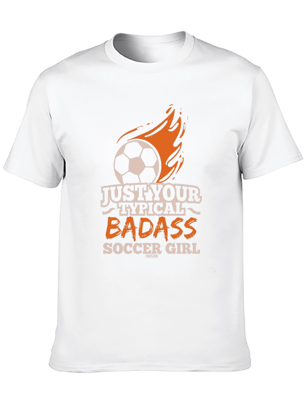 Badass Soccer Girl Graphic T-Shirt