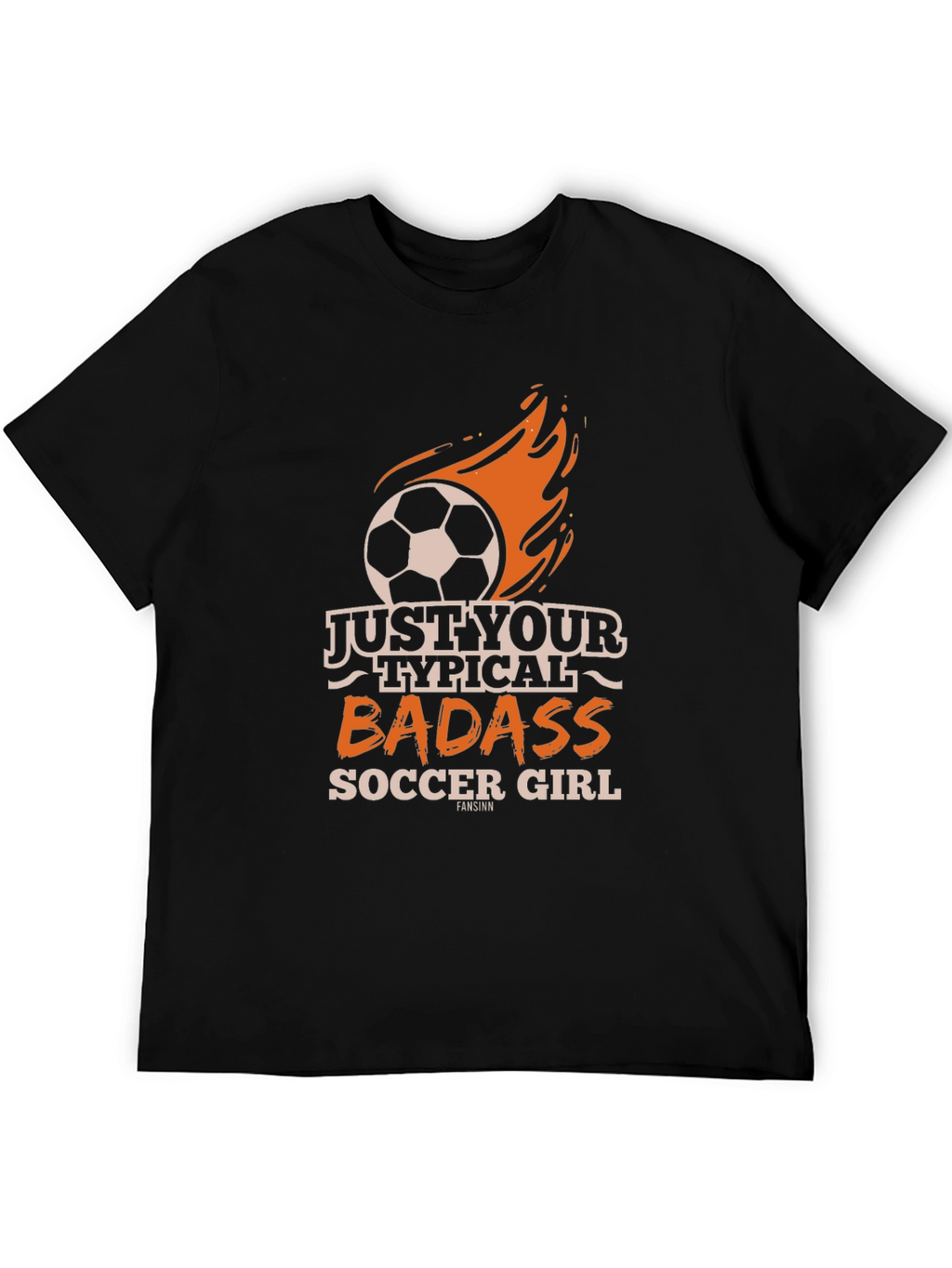 Badass Soccer Girl Graphic T-Shirt
