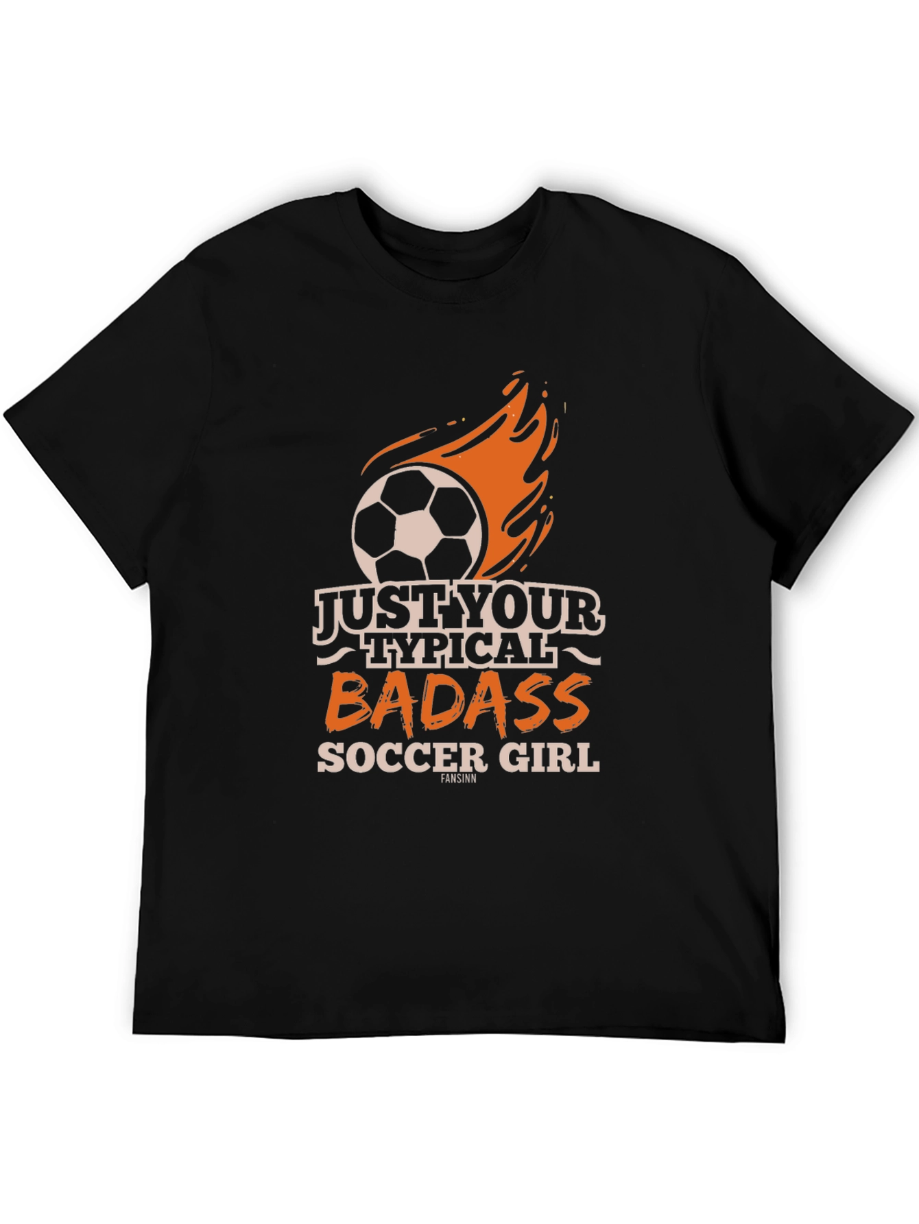 Badass Soccer Girl Graphic T-Shirt