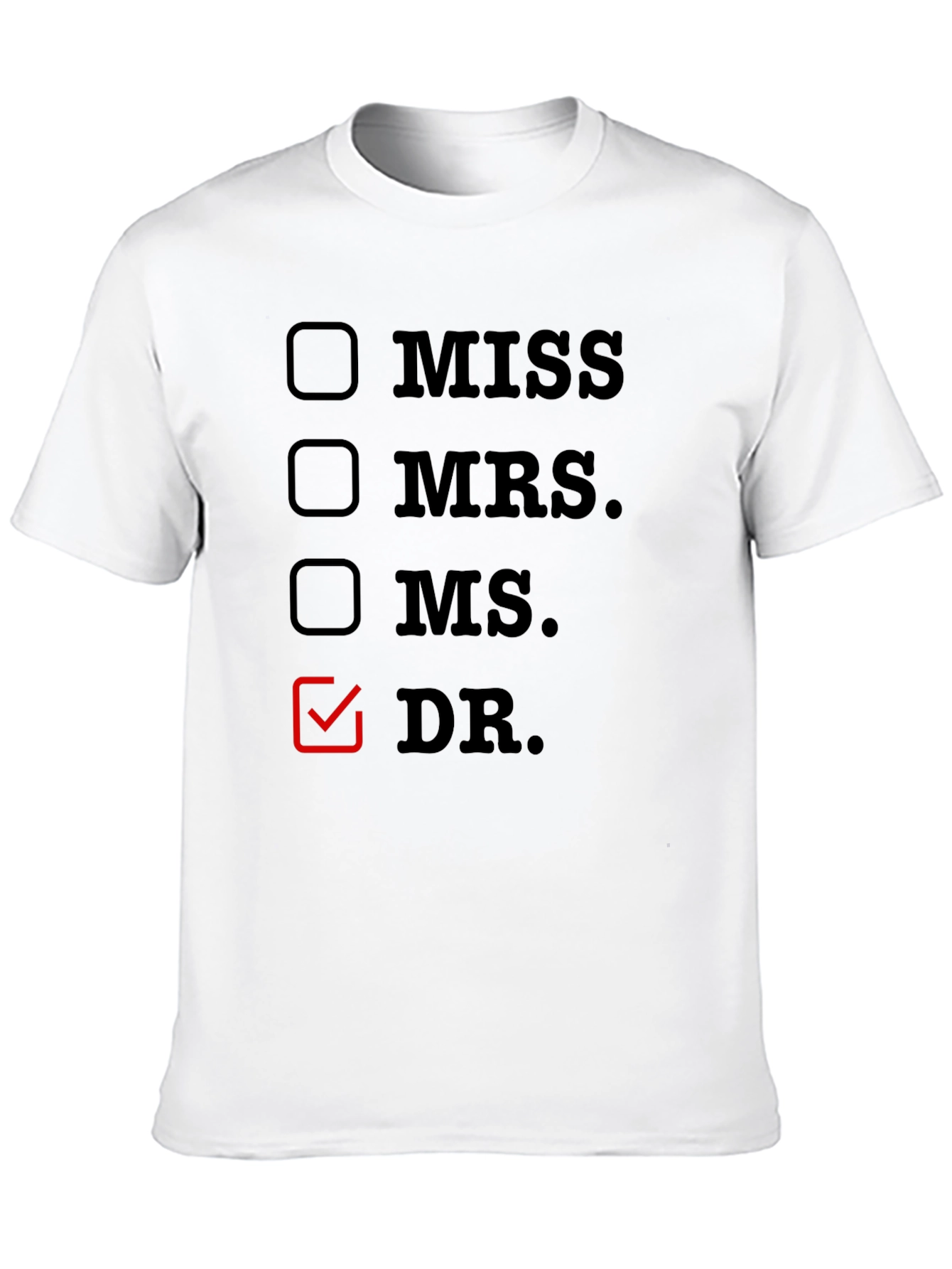 Dr. Checkbox Tee - Novelty Doctor T-Shirt