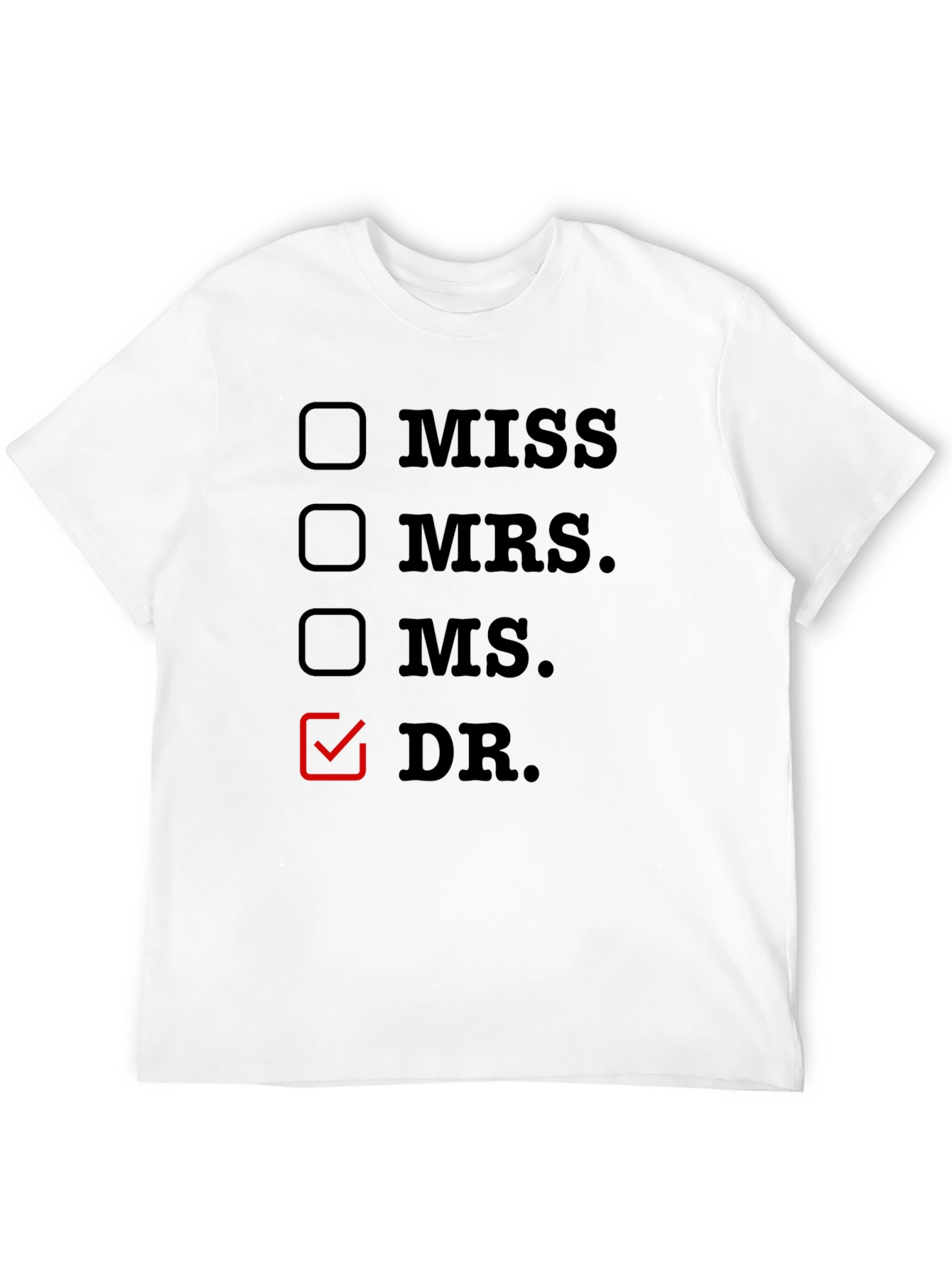 Dr. Checkbox Tee - Novelty Doctor T-Shirt