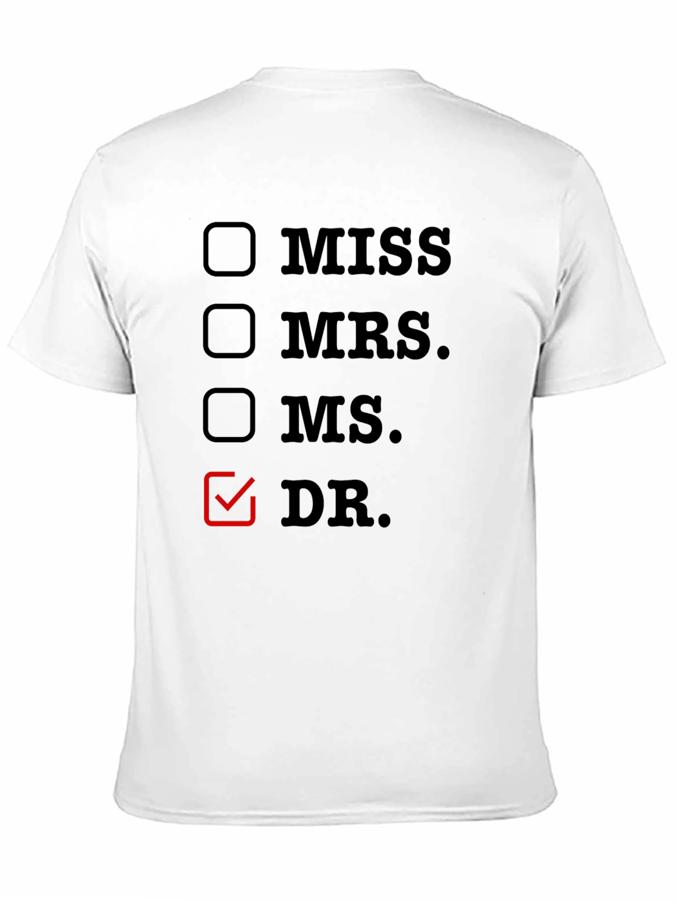 Dr. Checkbox Tee - Novelty Doctor T-Shirt