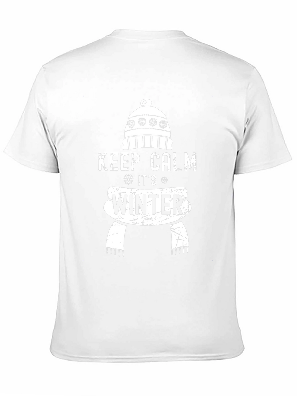 Keep Calm Its Winter Black Graphic T-Shirt