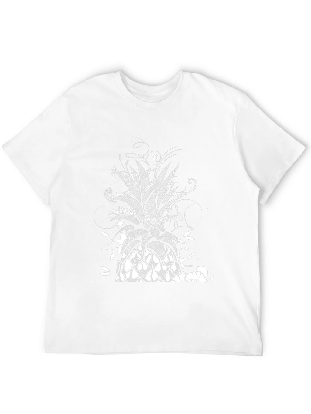 Pineapple Graphic Black T-Shirt