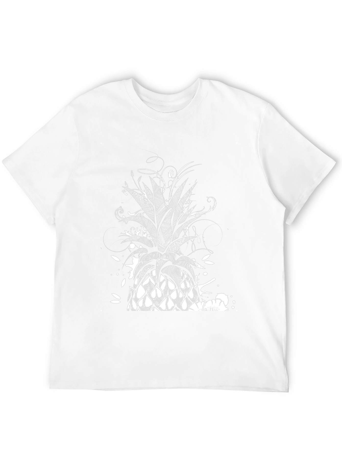 Pineapple Graphic Black T-Shirt