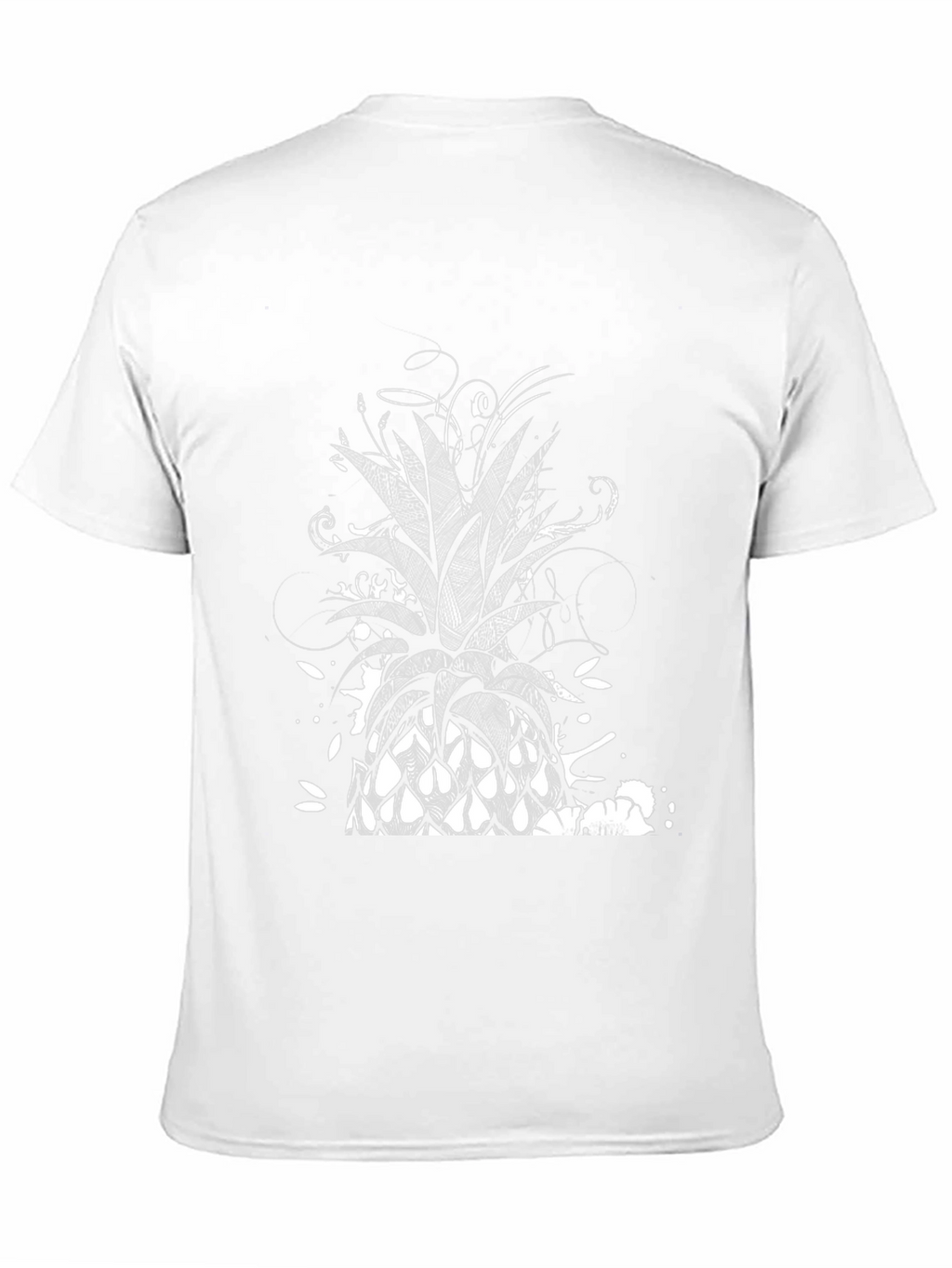 Pineapple Graphic Black T-Shirt