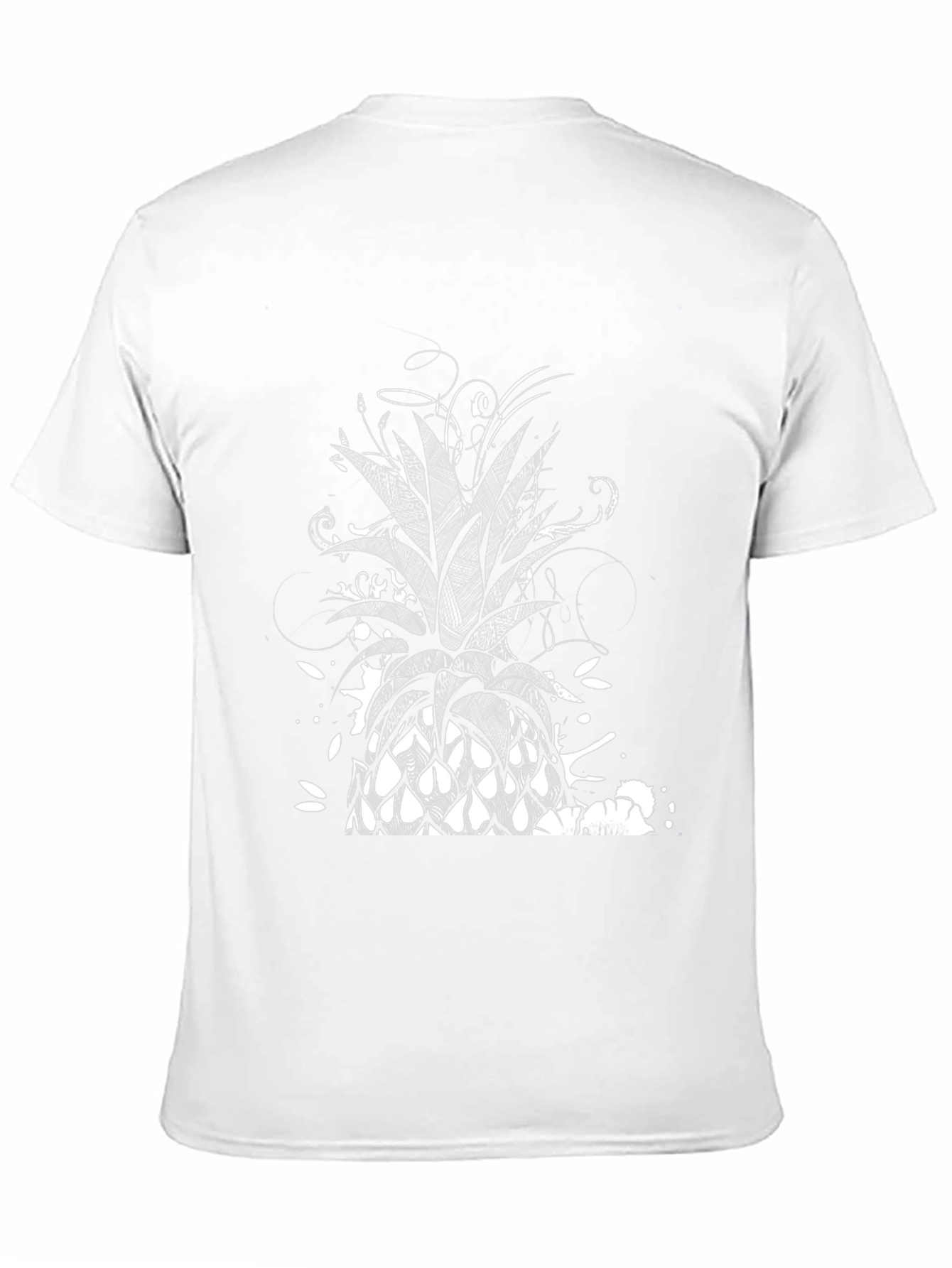 Pineapple Graphic Black T-Shirt
