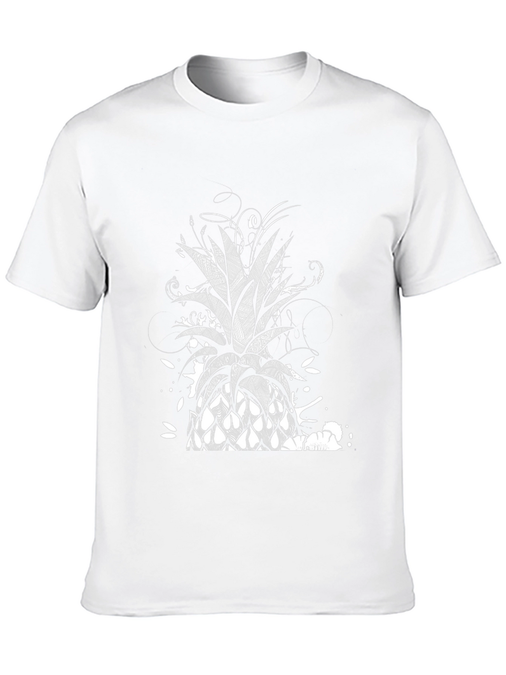 Pineapple Graphic Black T-Shirt
