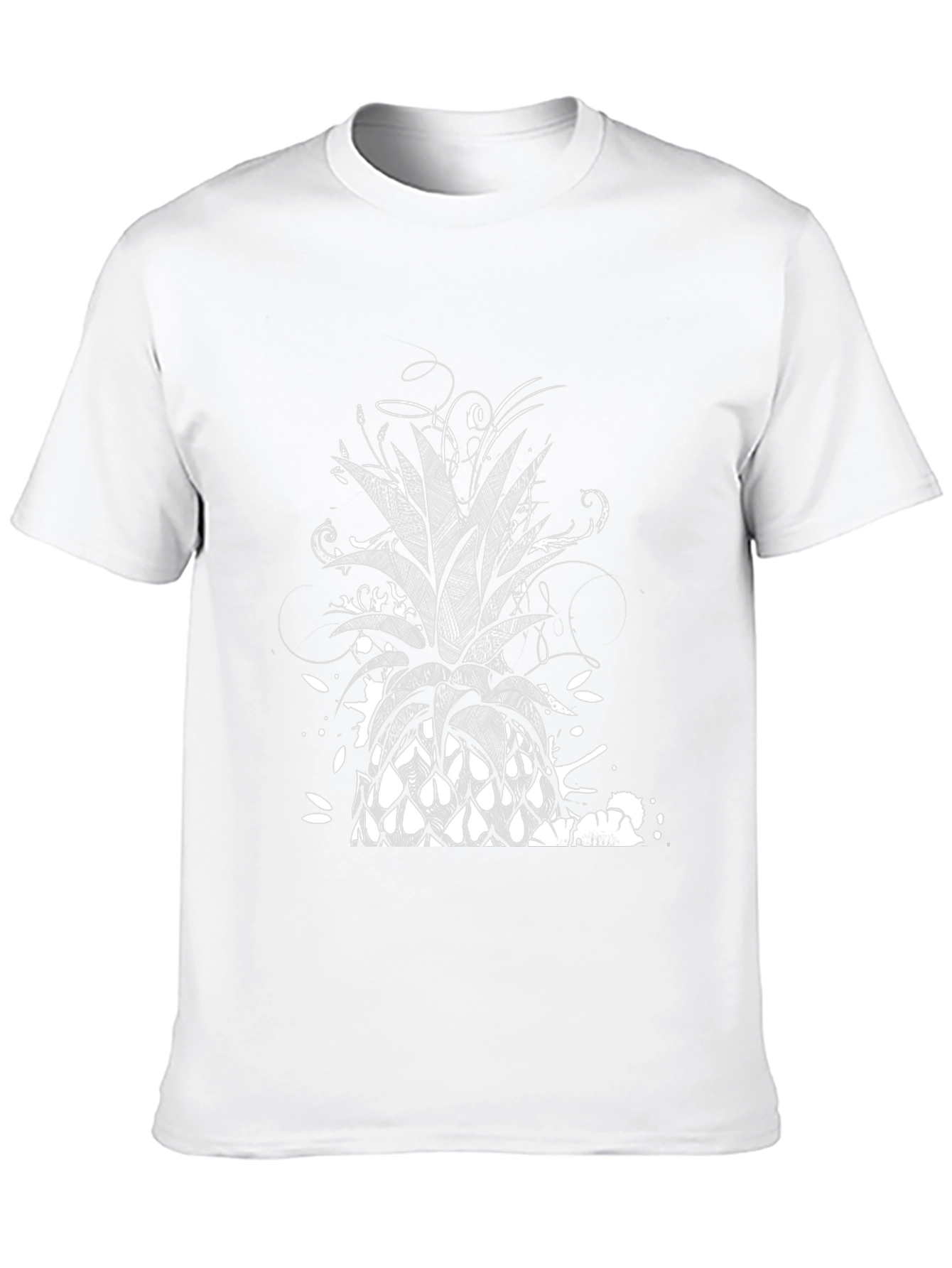 Pineapple Graphic Black T-Shirt