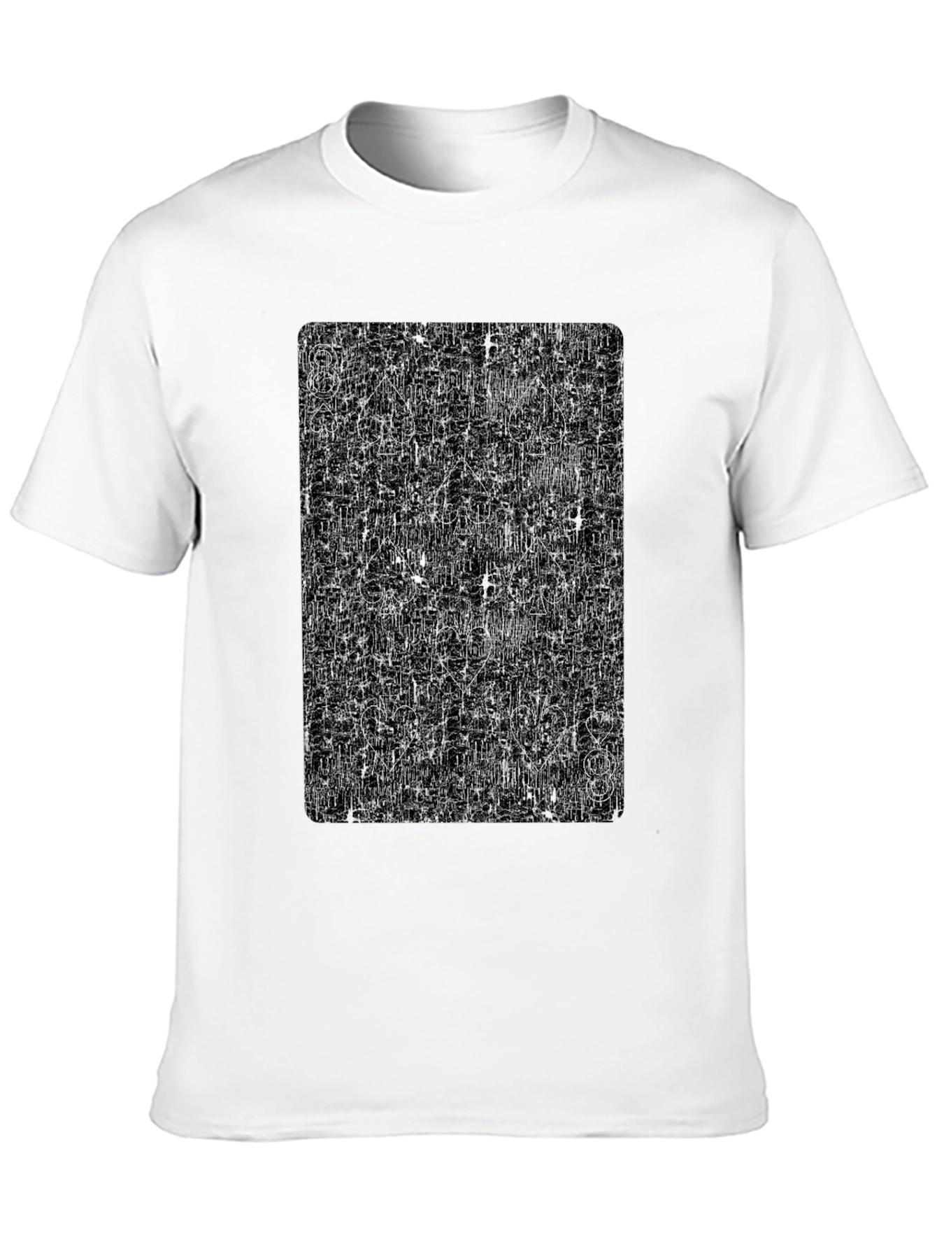 8 of Spades Graphic Tee - Stylish Card Design