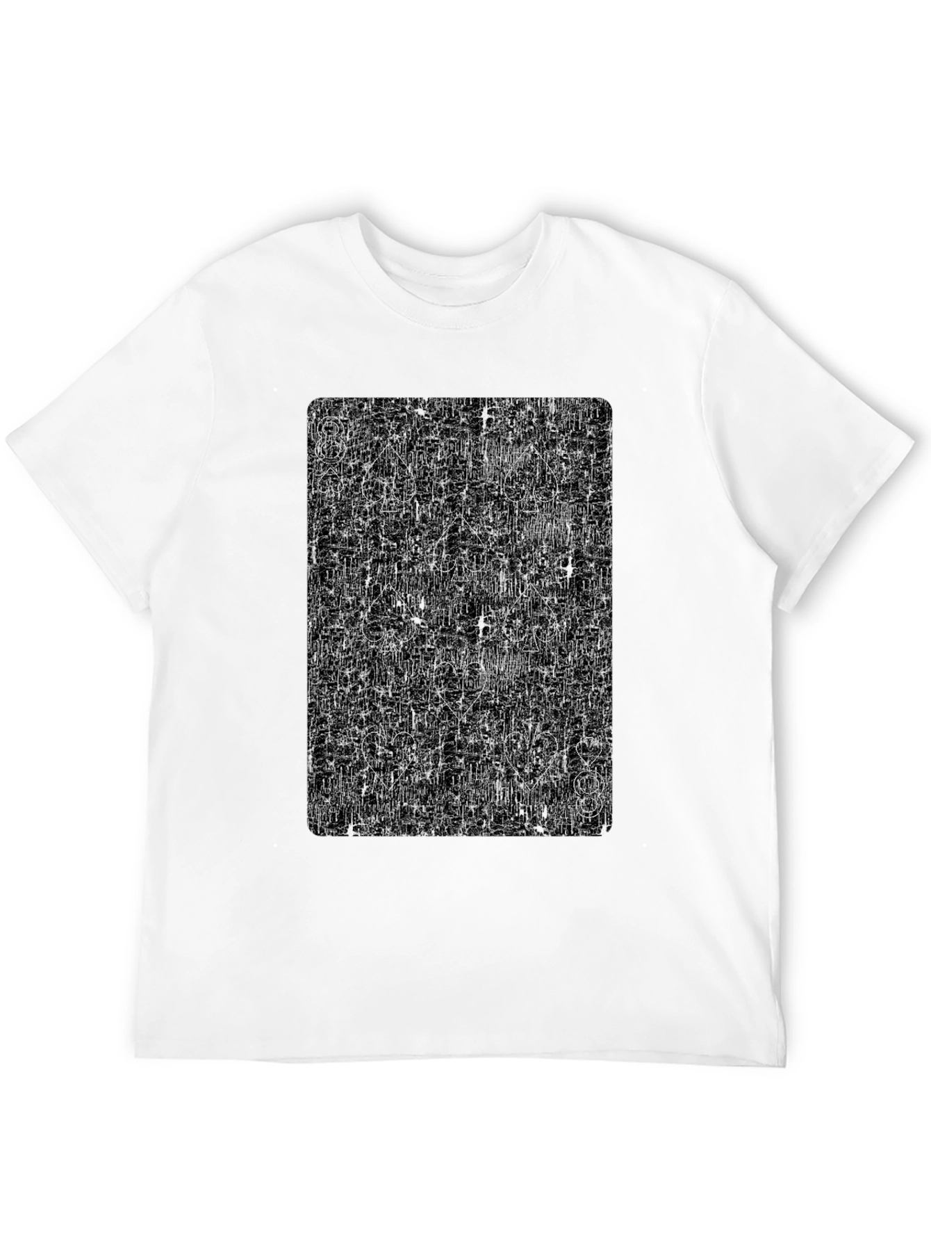 8 of Spades Graphic Tee - Stylish Card Design