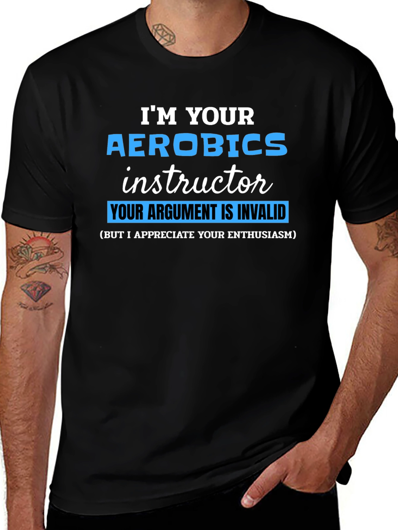 Aerobics Instructor T-Shirt - Argument Invalid Funny Workout Tee