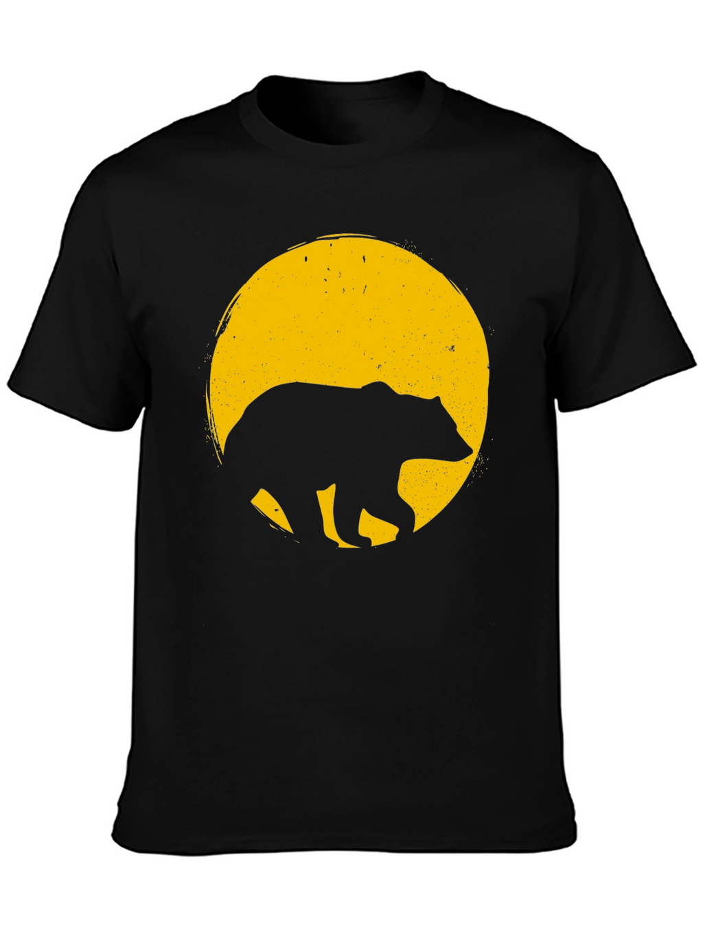 Bear Silhouette Tee - Mens Black T-Shirt