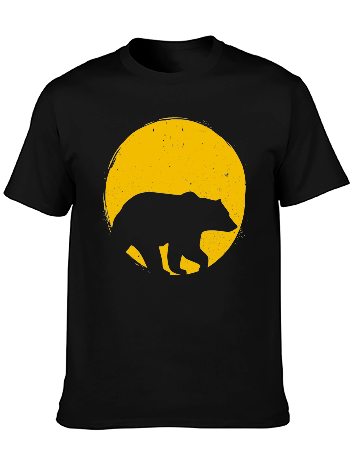 Bear Silhouette Tee - Mens Black T-Shirt