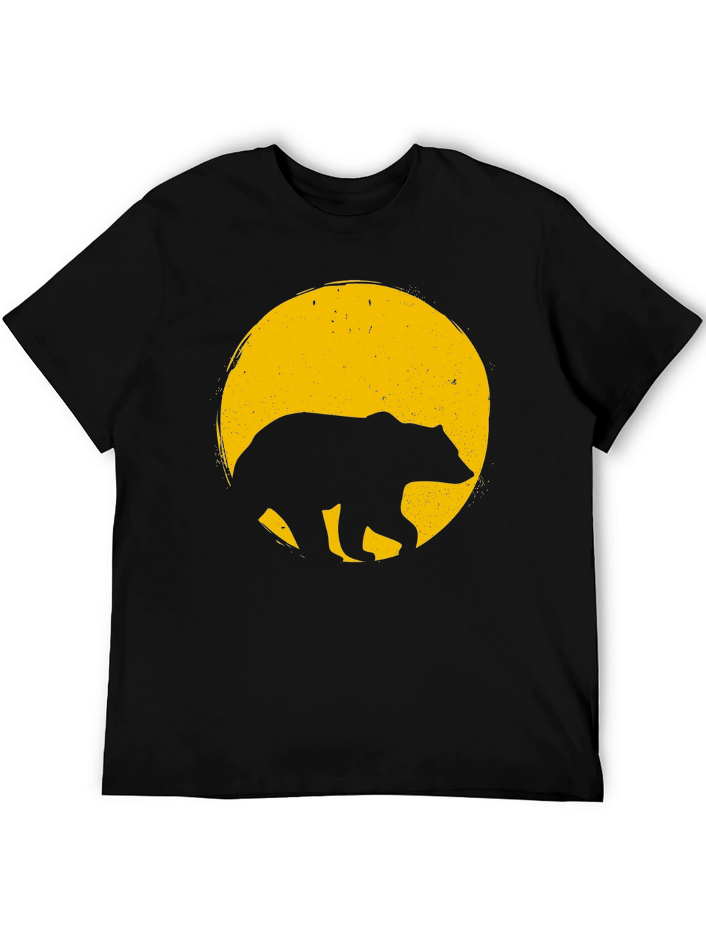 Bear Silhouette Tee - Mens Black T-Shirt