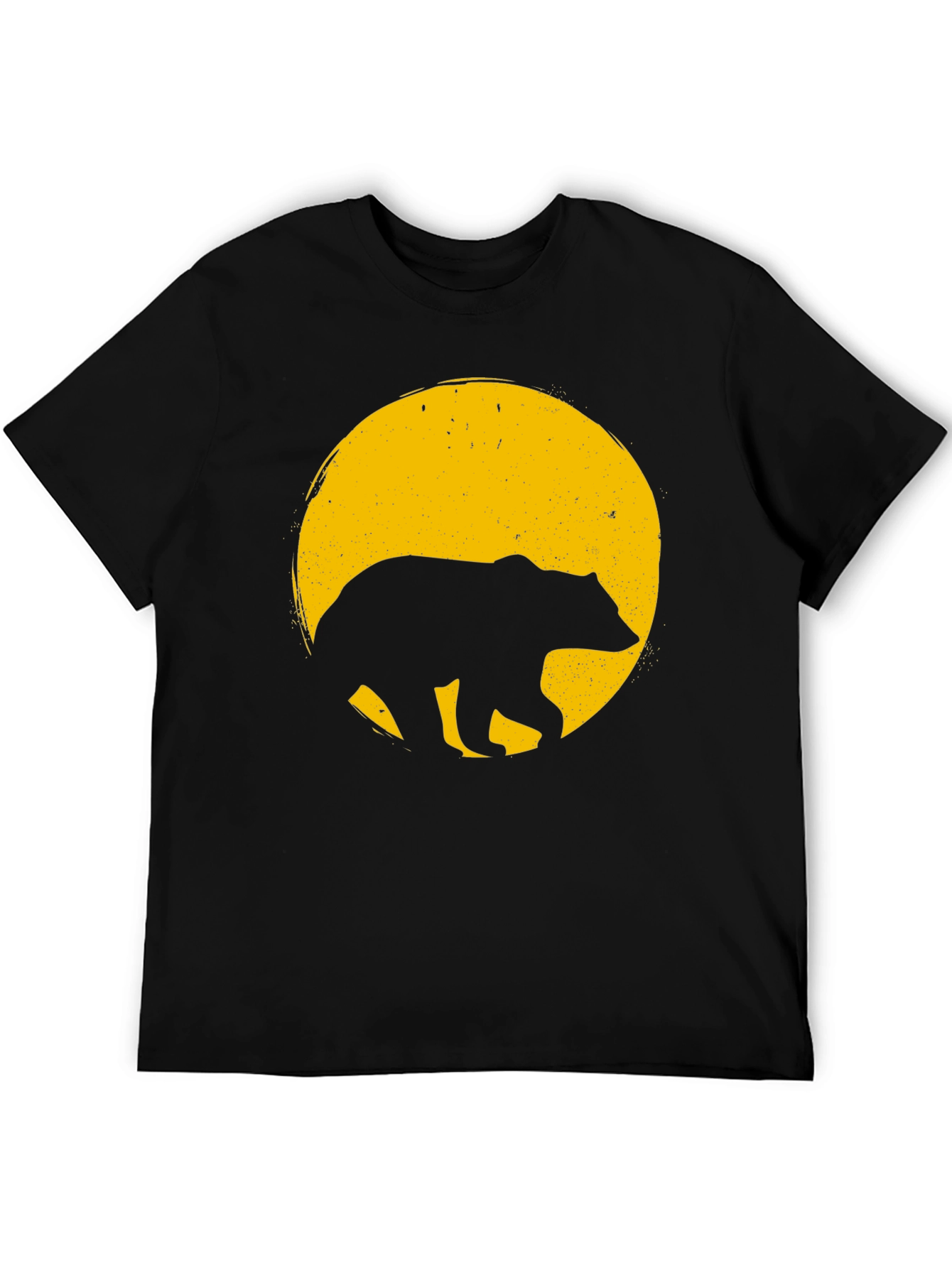 Bear Silhouette Tee - Mens Black T-Shirt