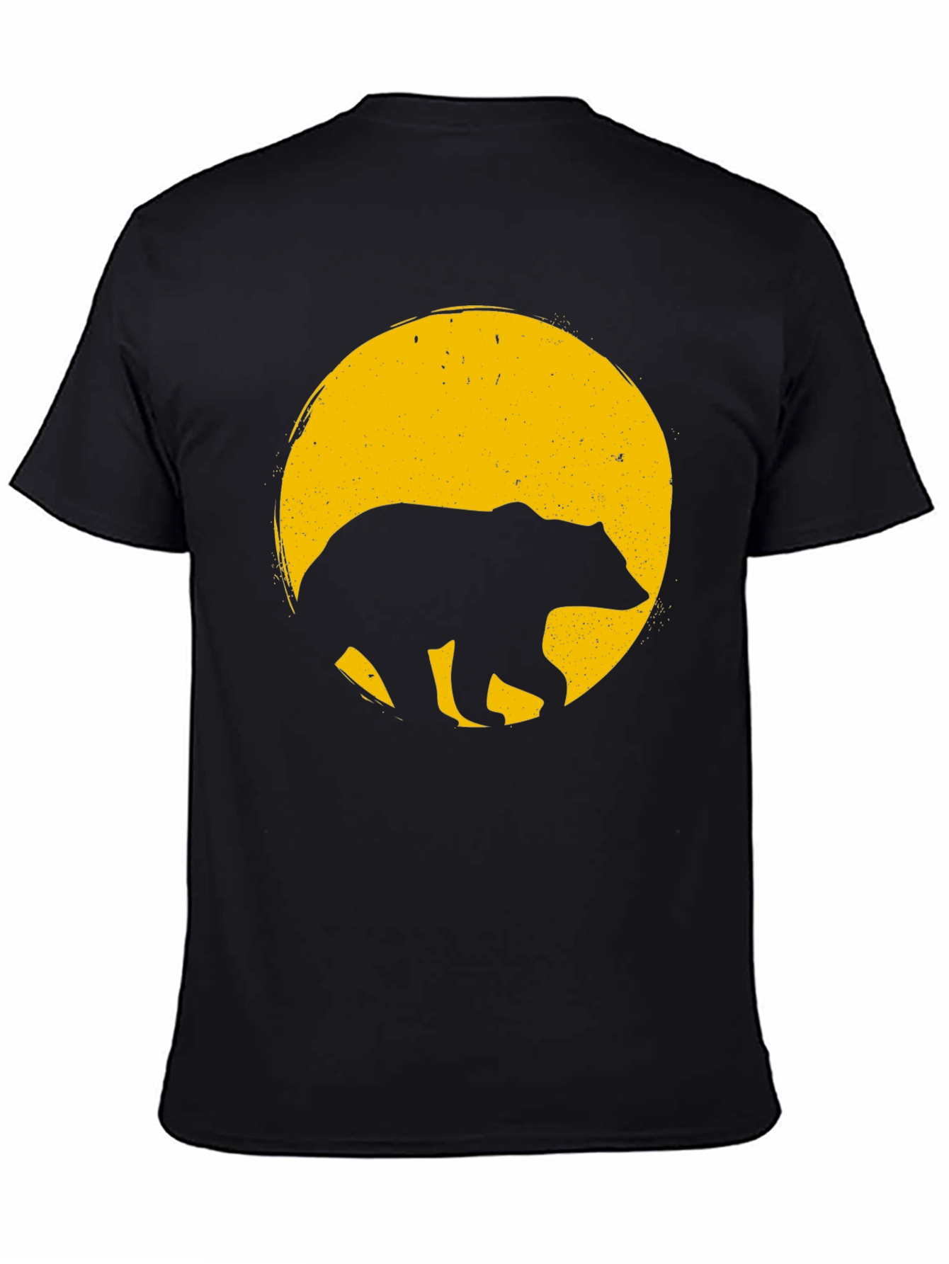 Bear Silhouette Tee - Mens Black T-Shirt