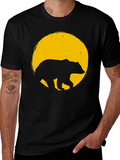 Bear Silhouette Tee - Mens Black T-Shirt