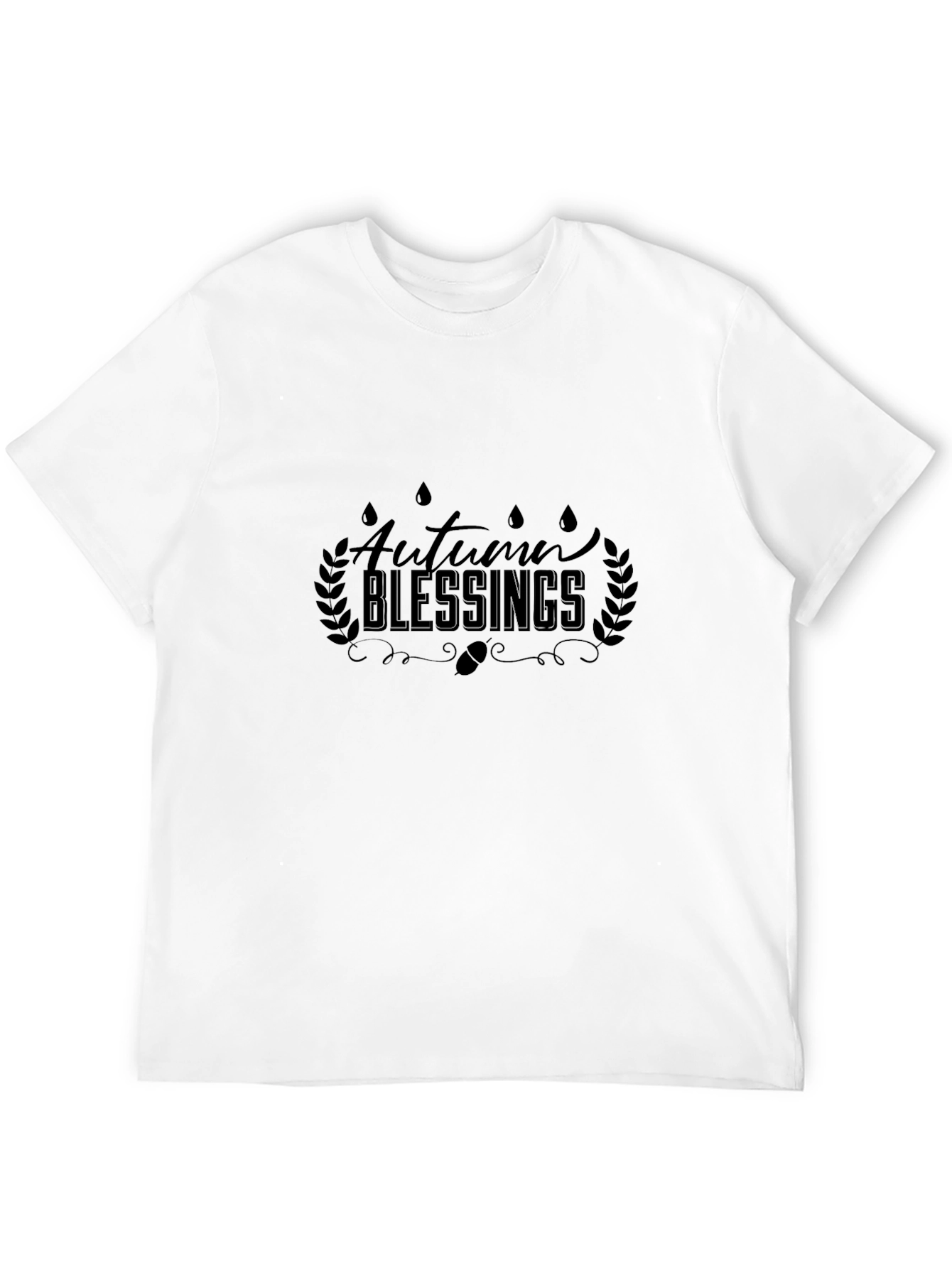 Autumn Blessings Black T-Shirt