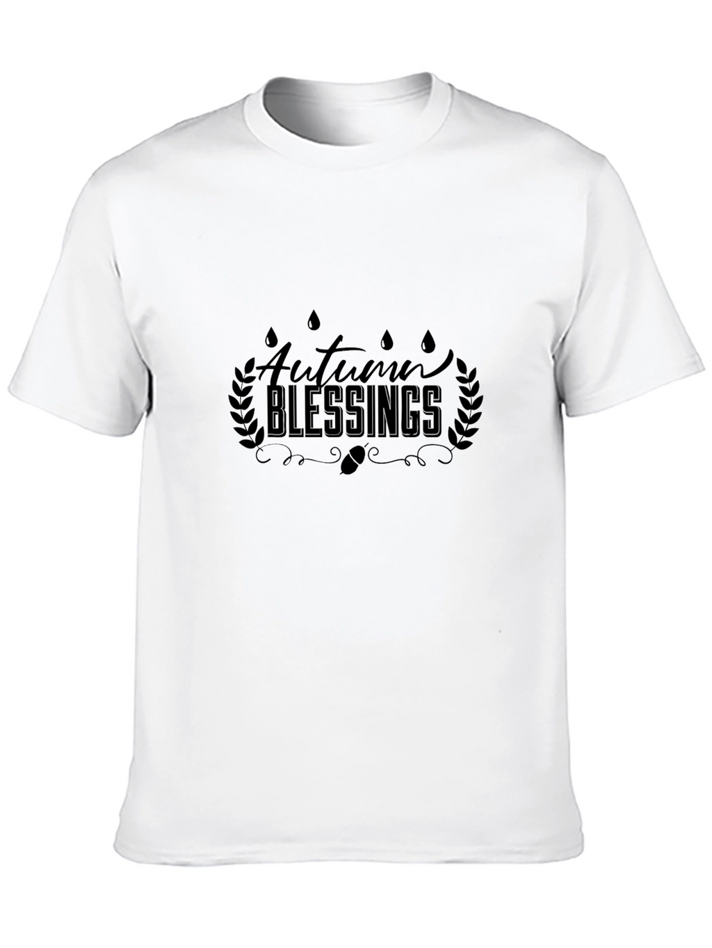 Autumn Blessings Black T-Shirt