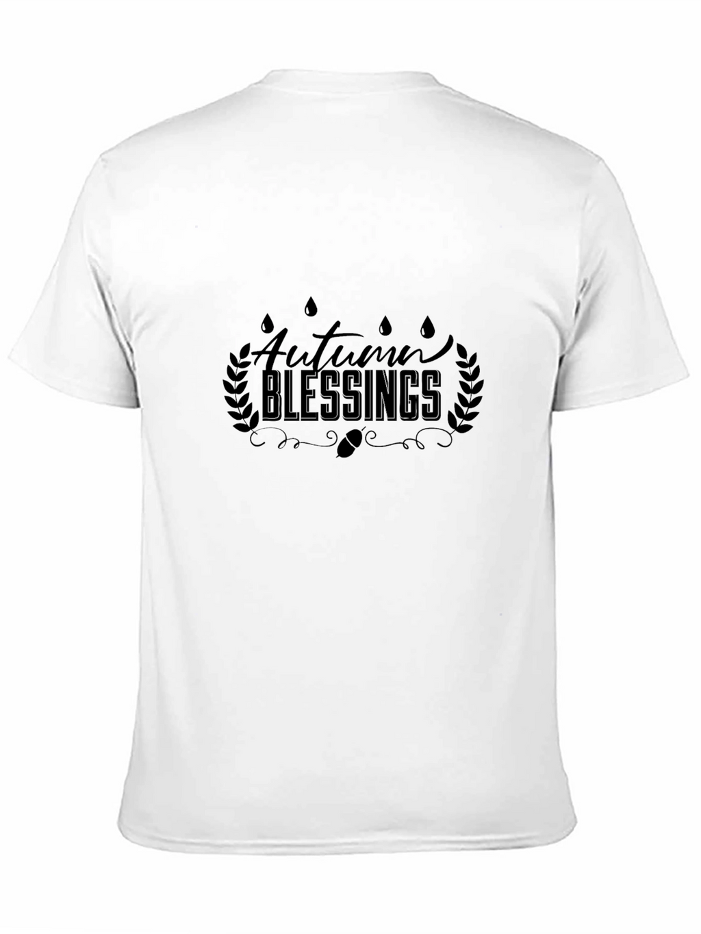 Autumn Blessings Black T-Shirt