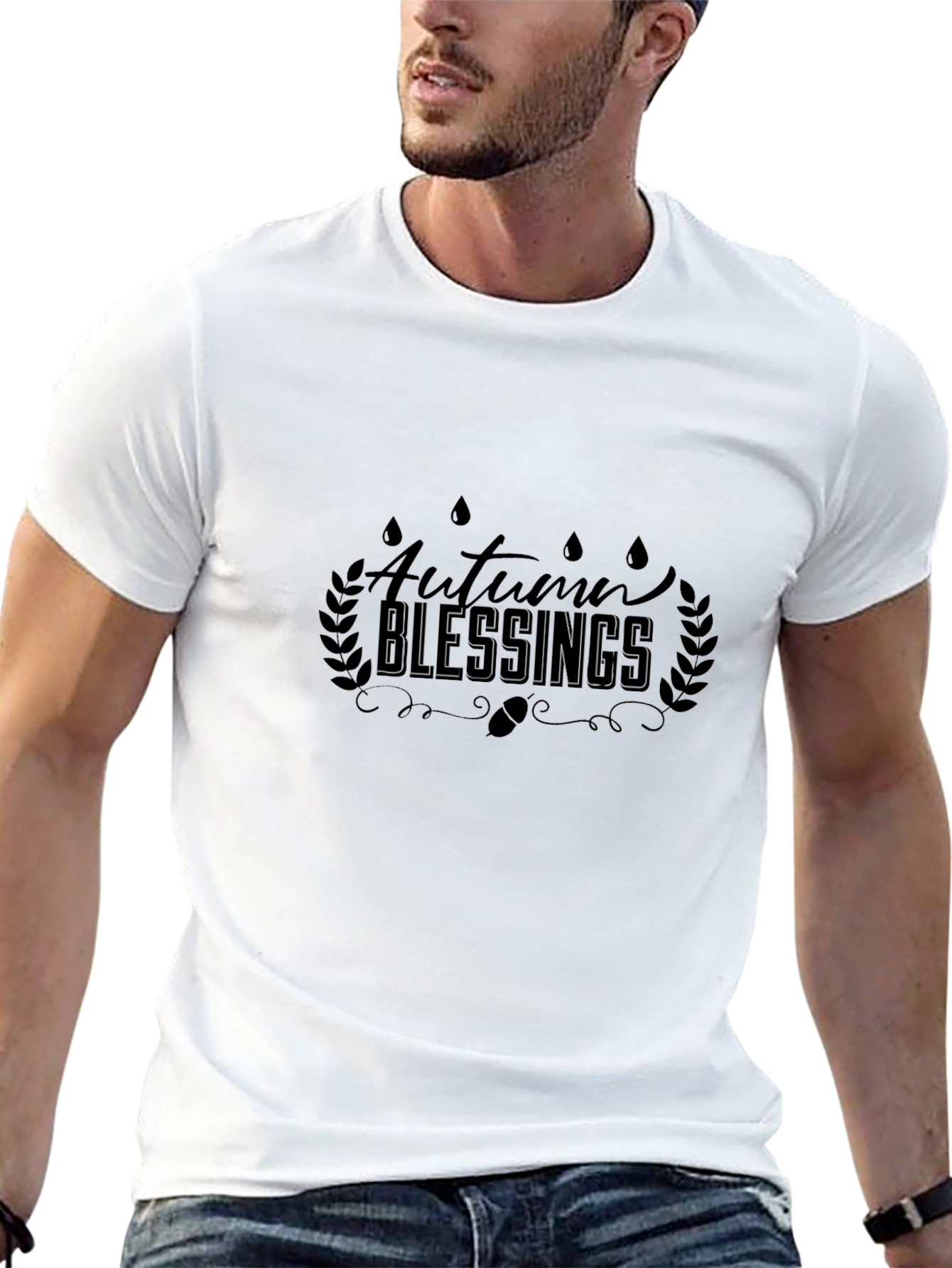 Autumn Blessings Black T-Shirt
