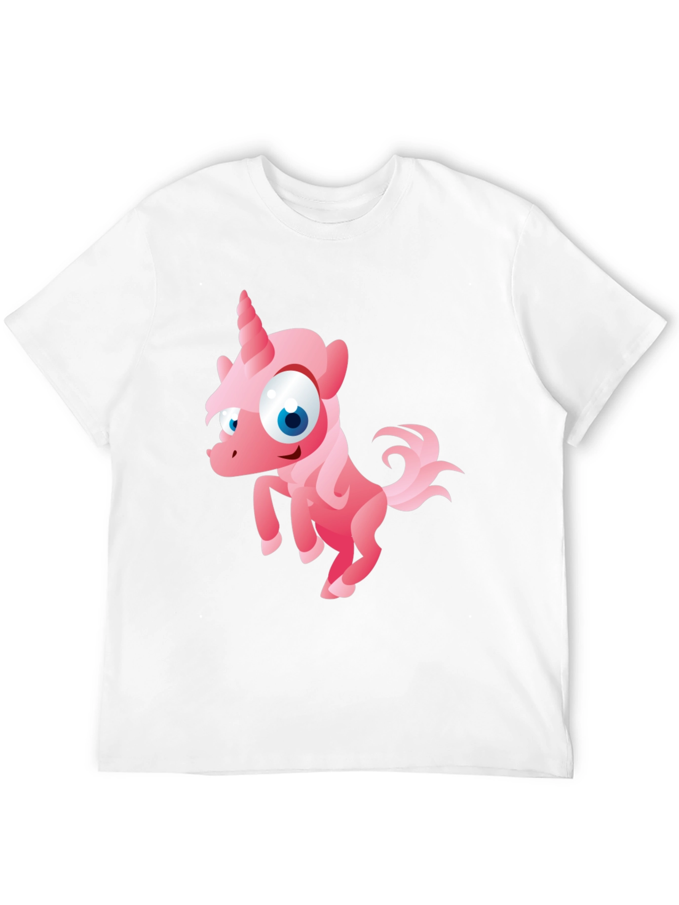 Black Unicorn Cartoon T-Shirt