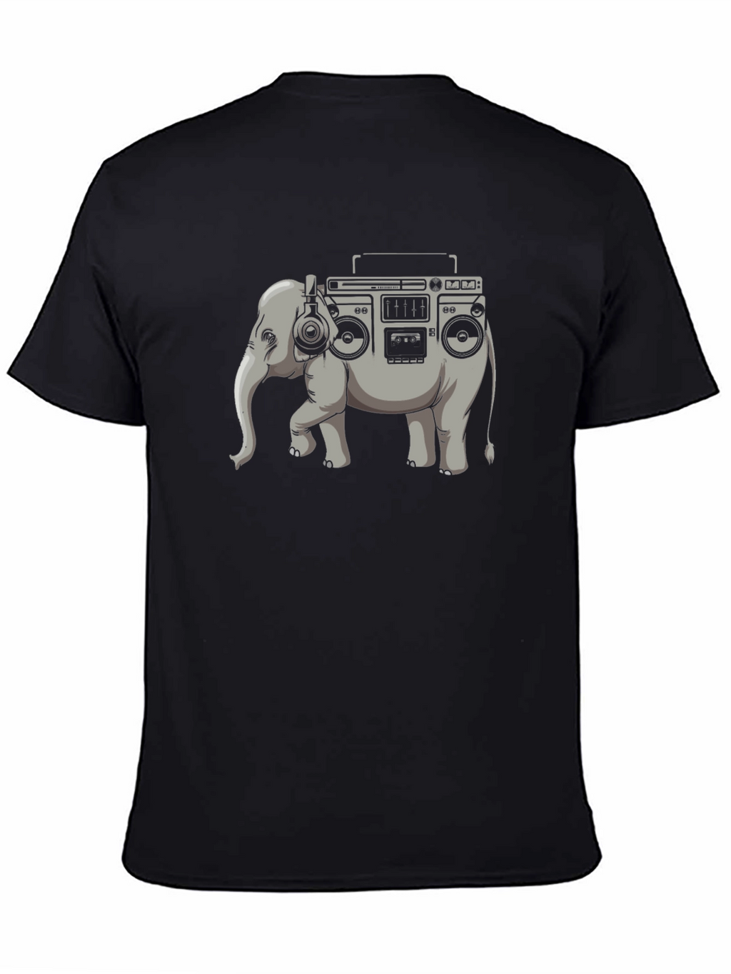 Boombox Elephant Graphic Tee - Unique Style