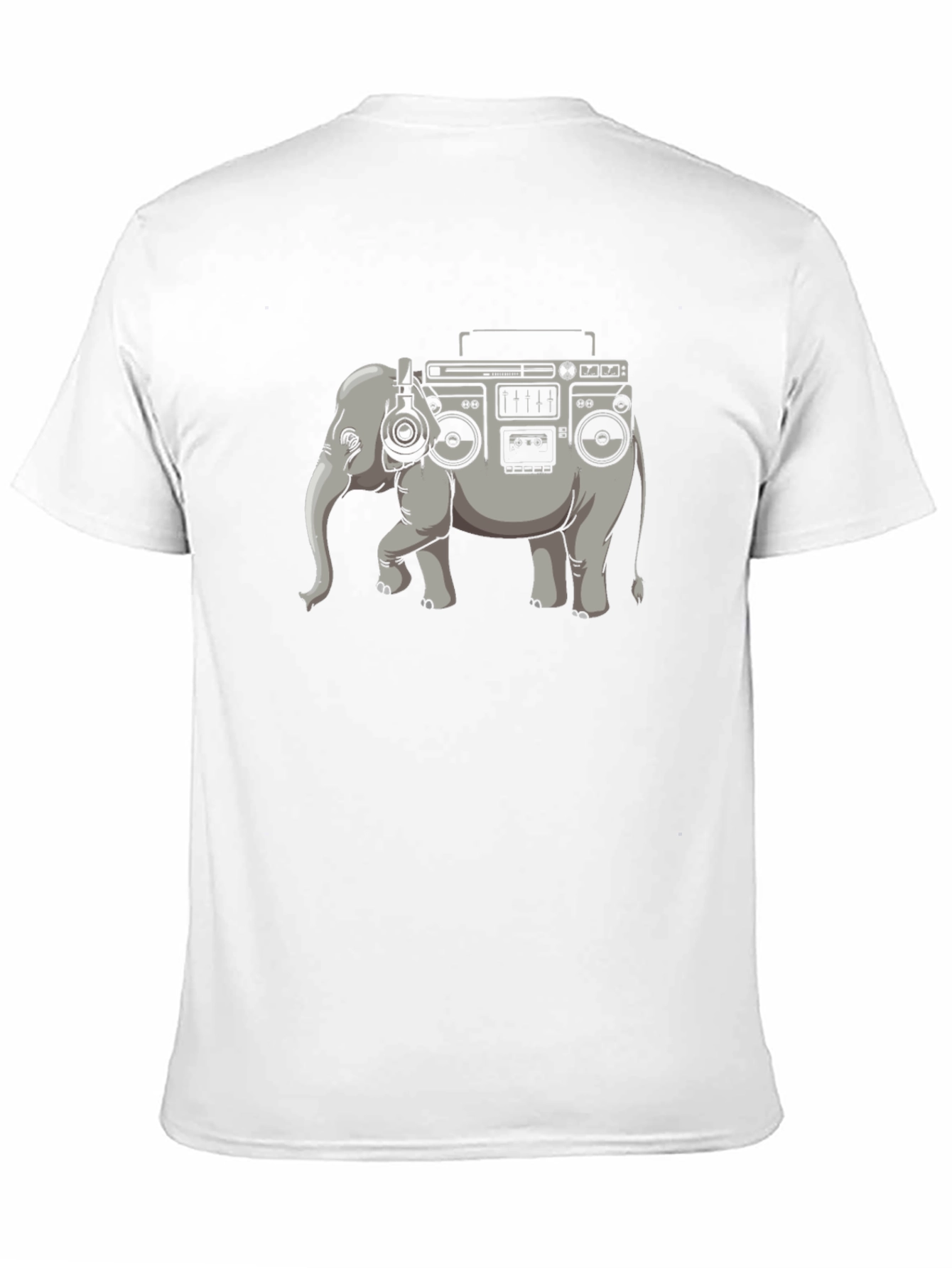 Boombox Elephant Graphic Tee - Unique Style