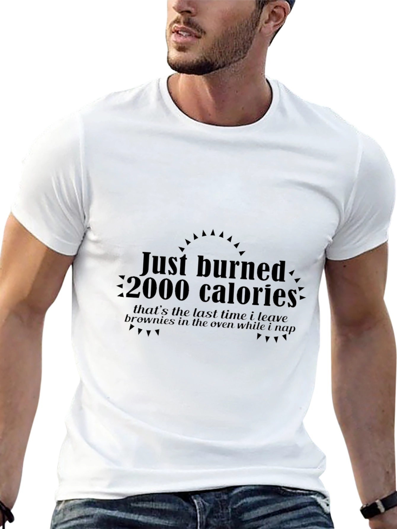 Burned 2000 Calories Funny Graphic T-Shirt