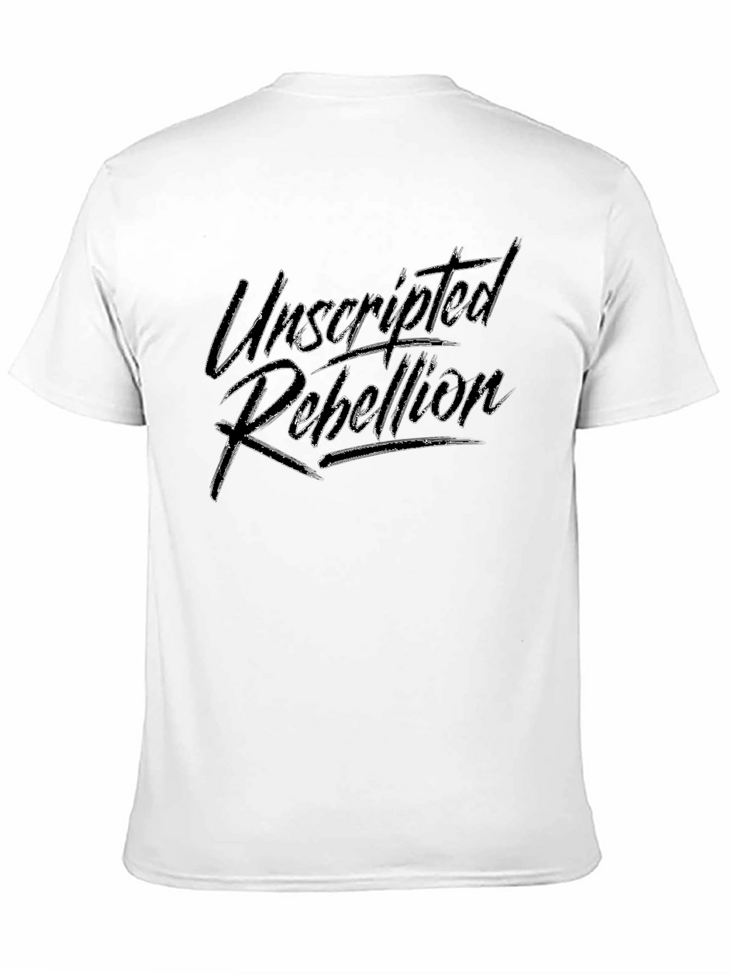 Unscripted Rebellion Black Graphic Tee - Menswear