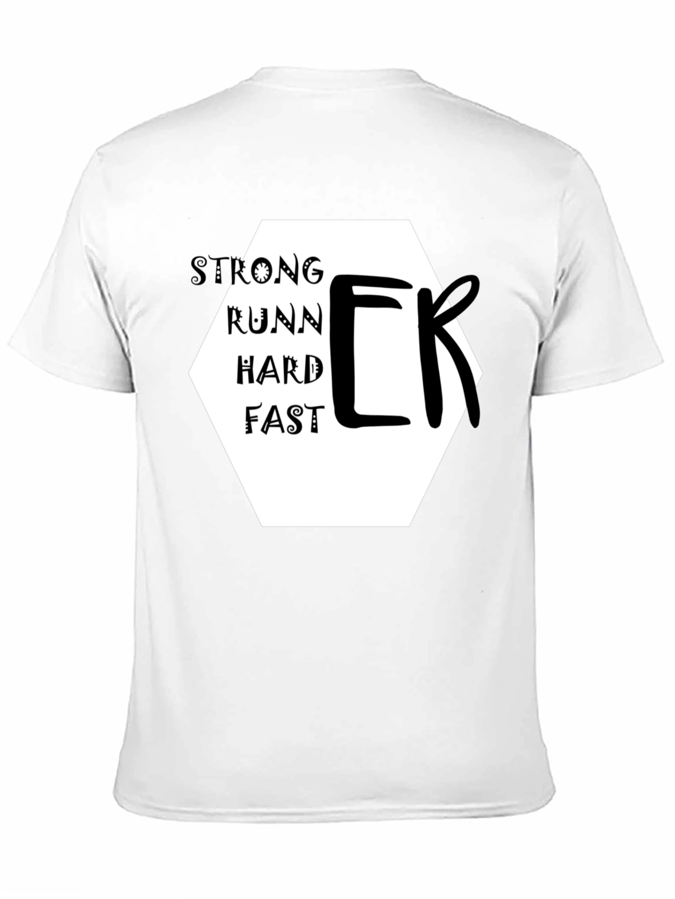 Strong Runner Graphic Black T-Shirt