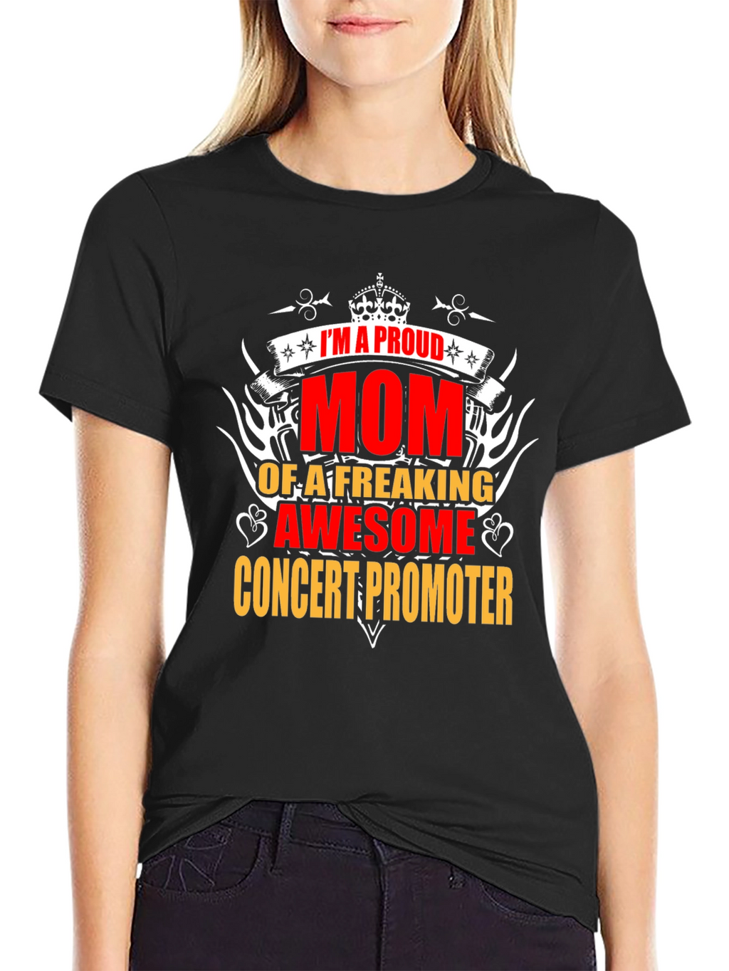 Proud Mom Concert Promoter T-Shirt - Awesome Graphic Tee
