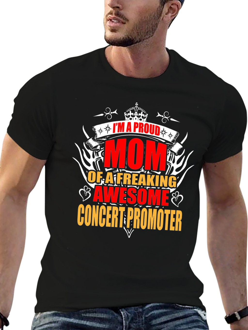 Proud Mom Concert Promoter T-Shirt - Awesome Graphic Tee