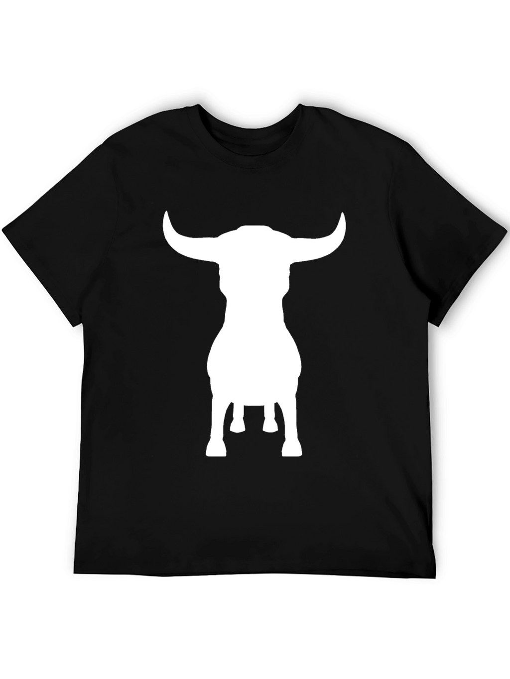 Bull Silhouette Black Graphic Tee - Mens