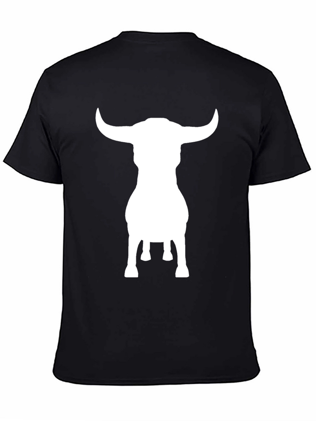 Bull Silhouette Black Graphic Tee - Mens