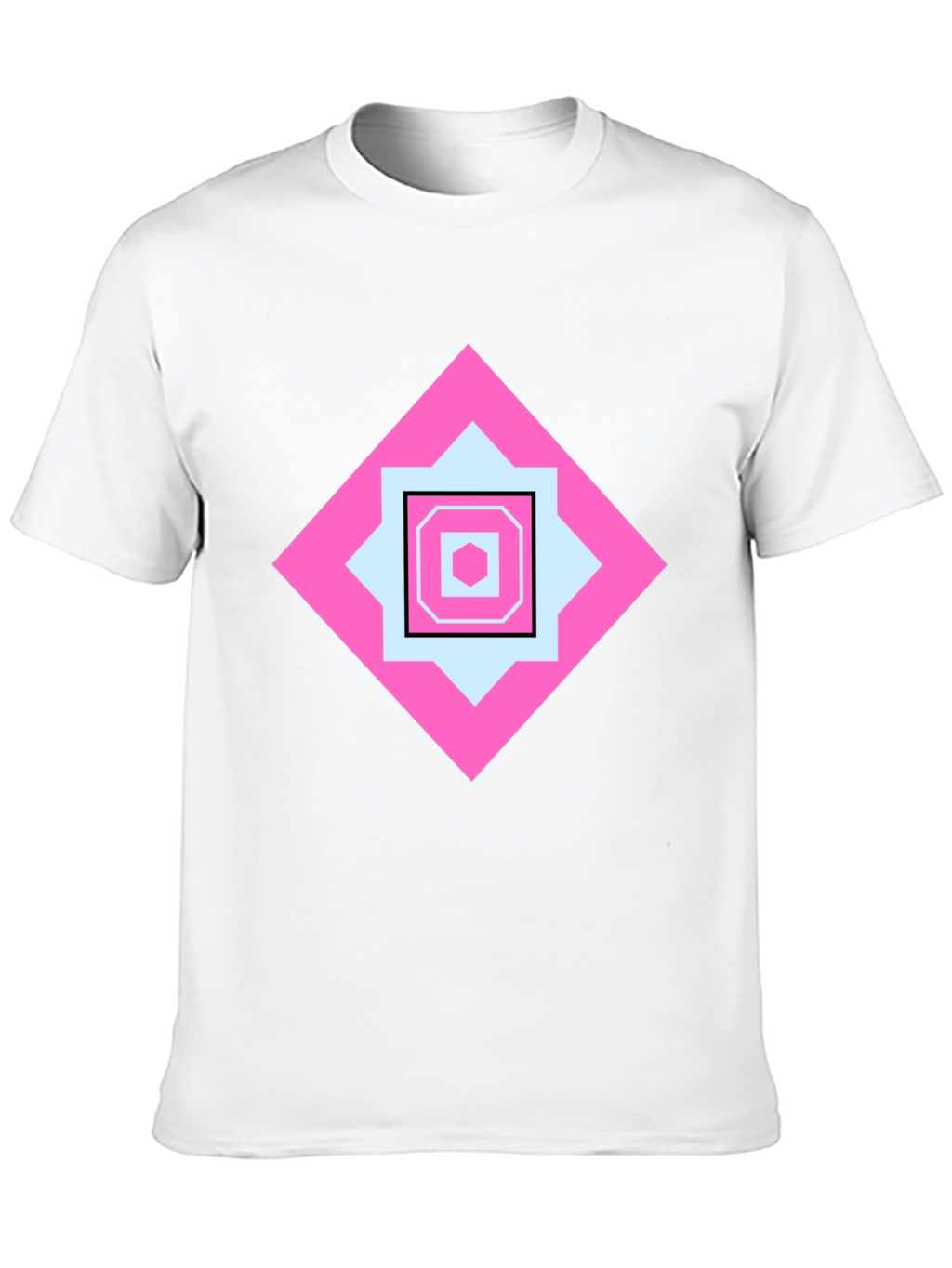 Geometric Pattern Tee - Stylish Casual Wear