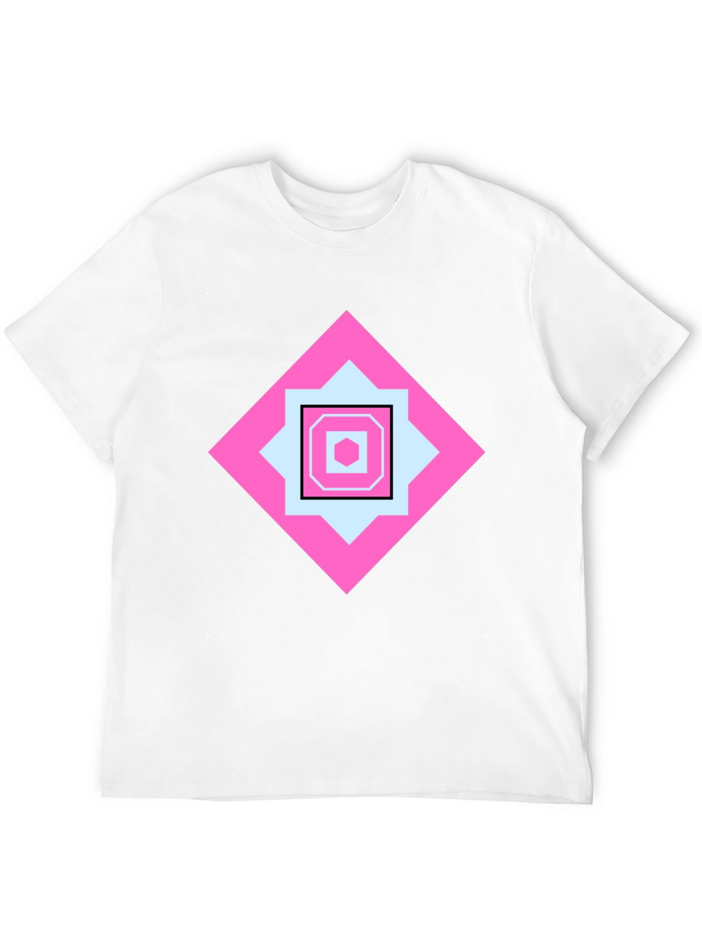 Geometric Pattern Tee - Stylish Casual Wear