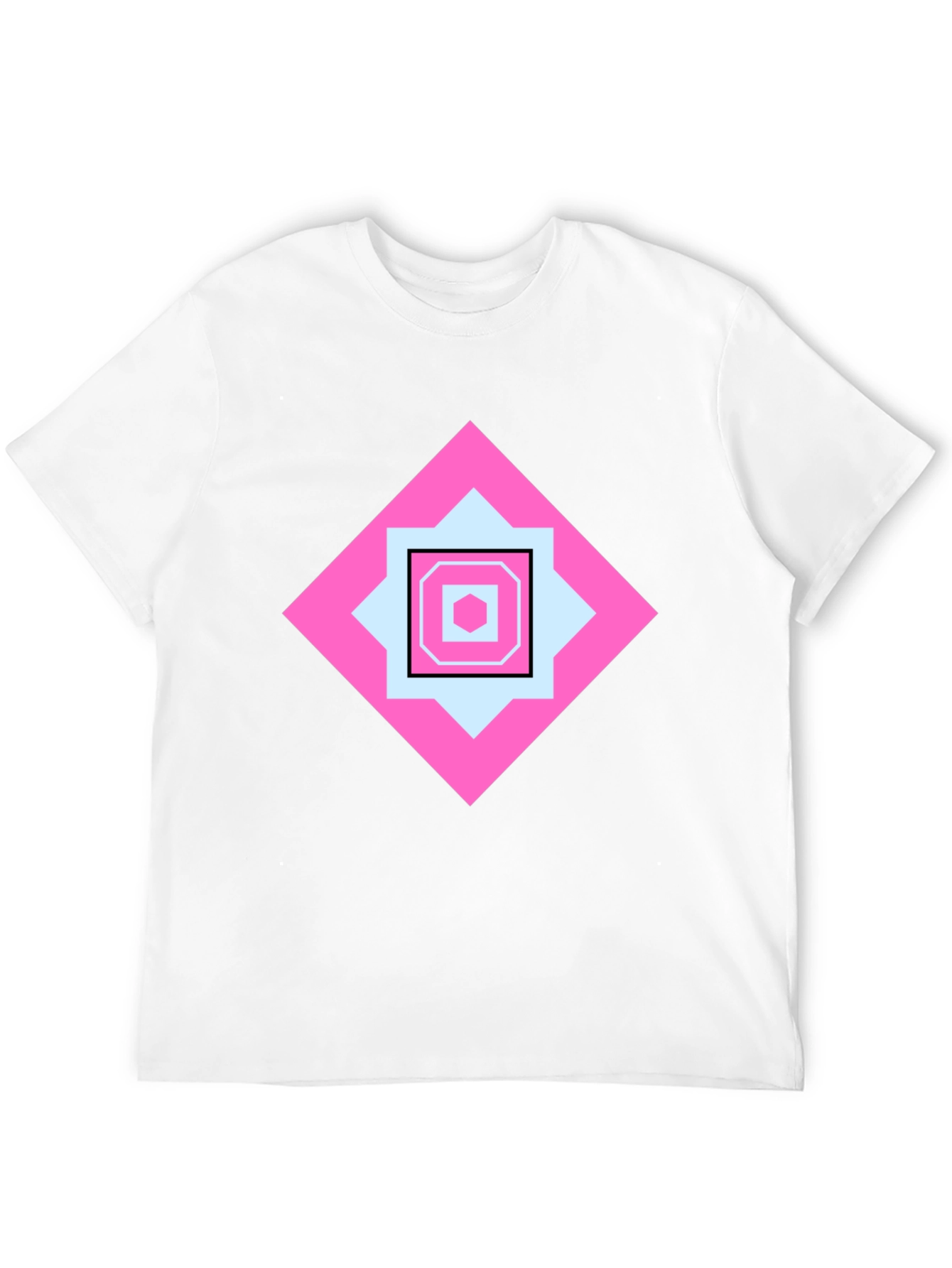Geometric Pattern Tee - Stylish Casual Wear