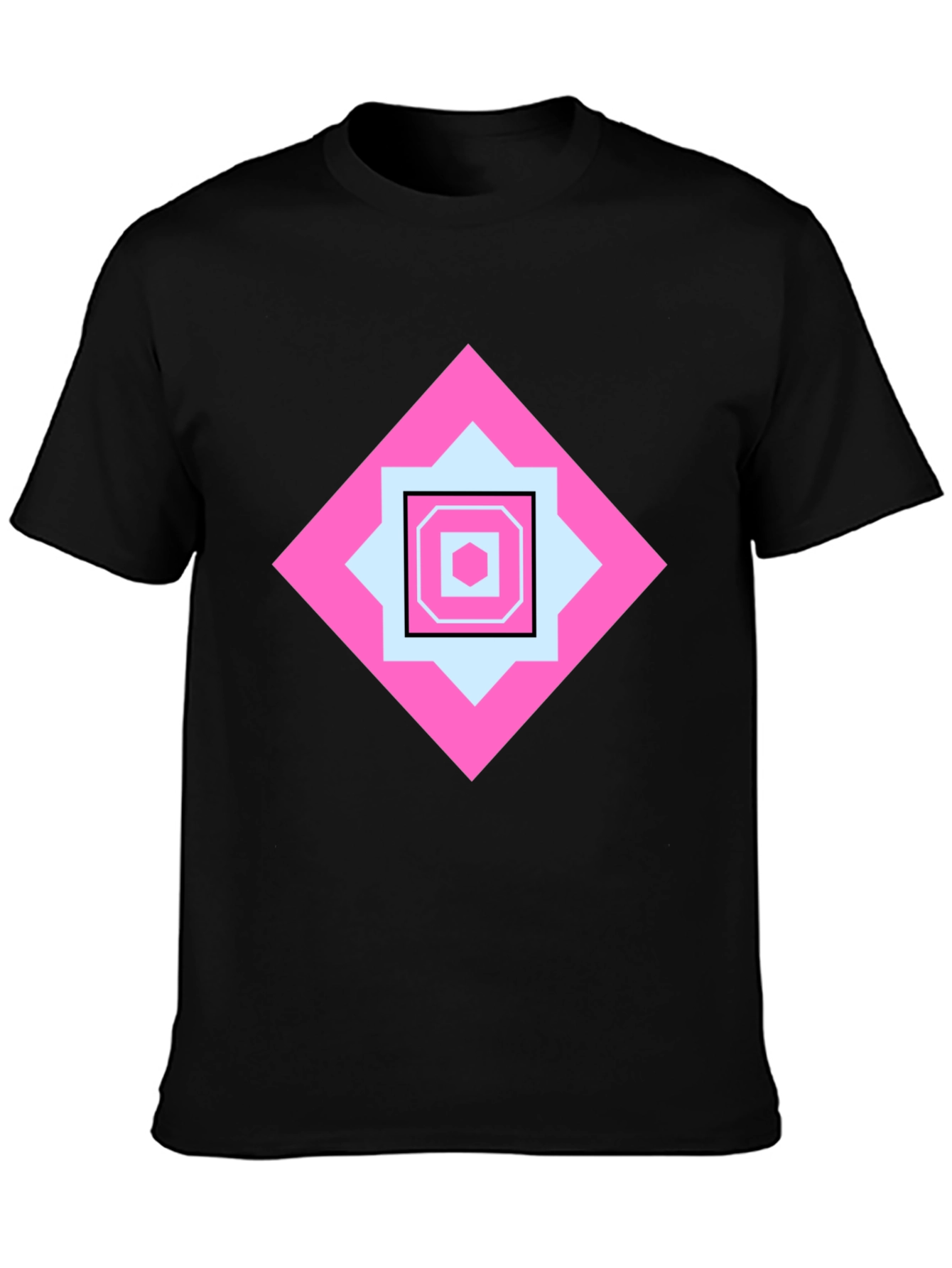 Geometric Pattern Tee - Stylish Casual Wear