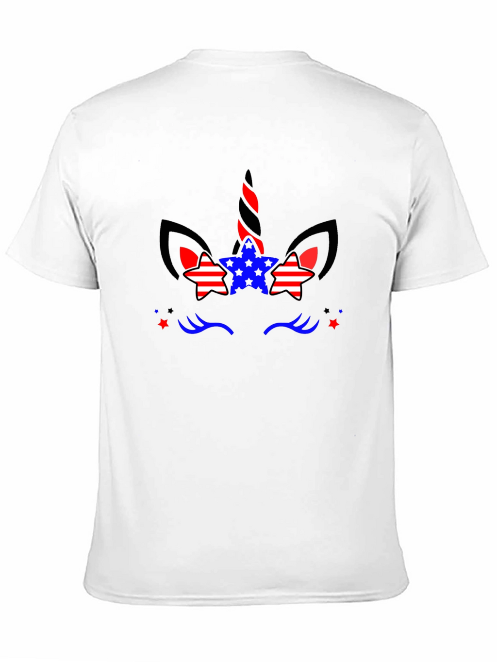 Patriotic Unicorn T-Shirt - Black