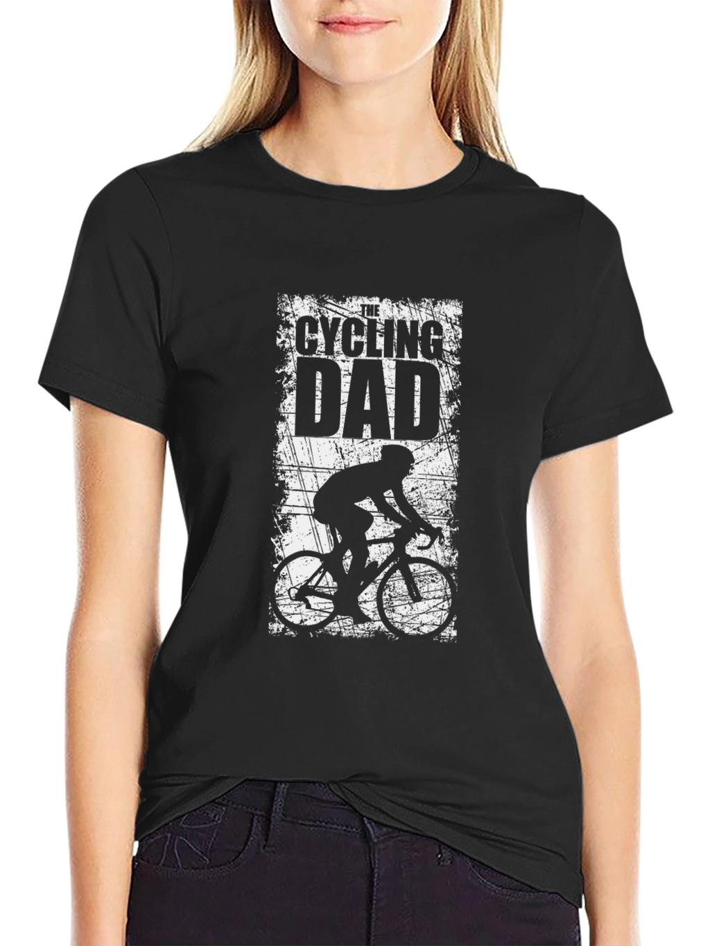 Cycling Dad Graphic Tee - Black