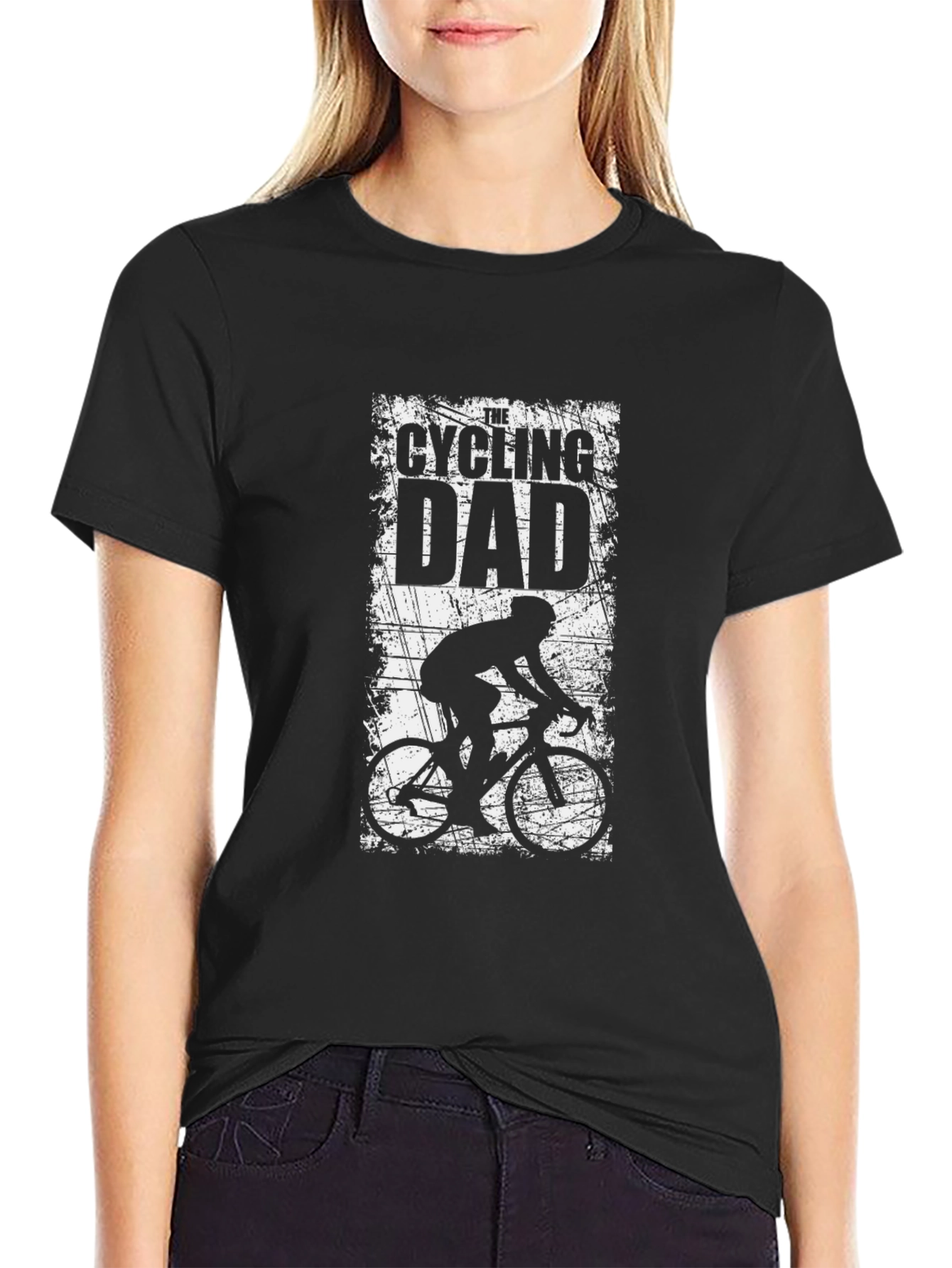Cycling Dad Graphic Tee - Black
