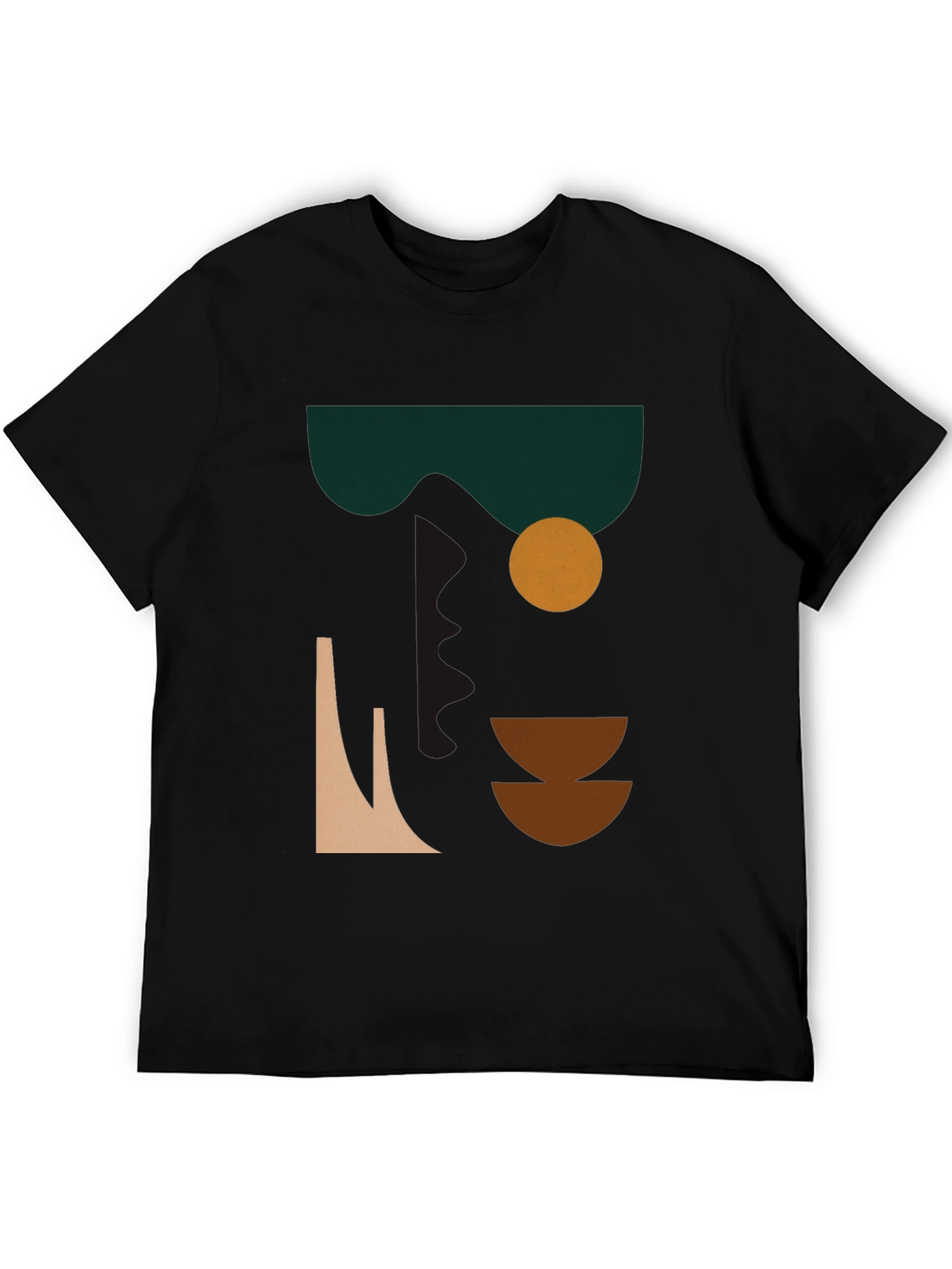 Abstract Graphic Print Tee - Modern Art Shirt