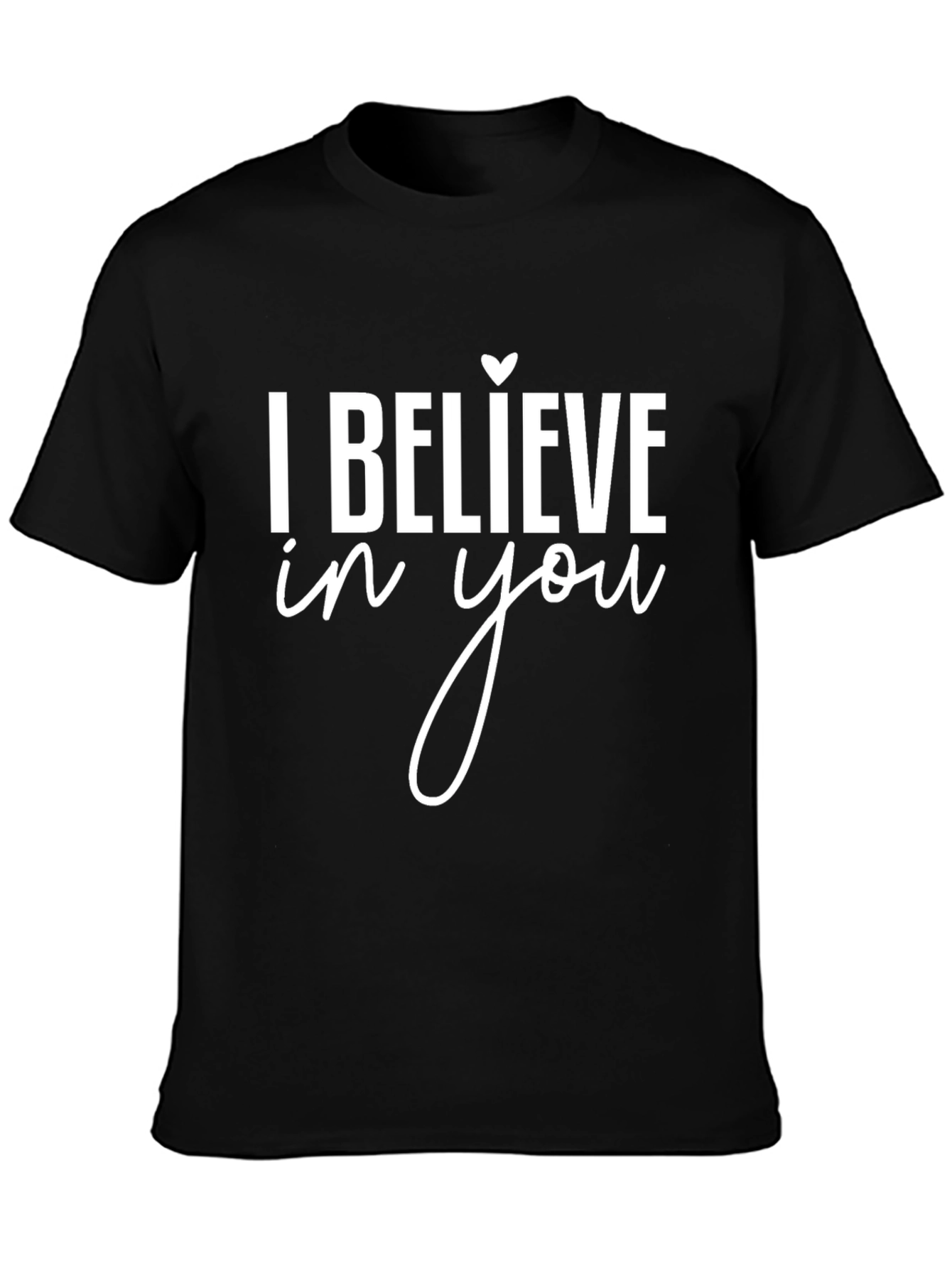 Believe in You Black Graphic Tee