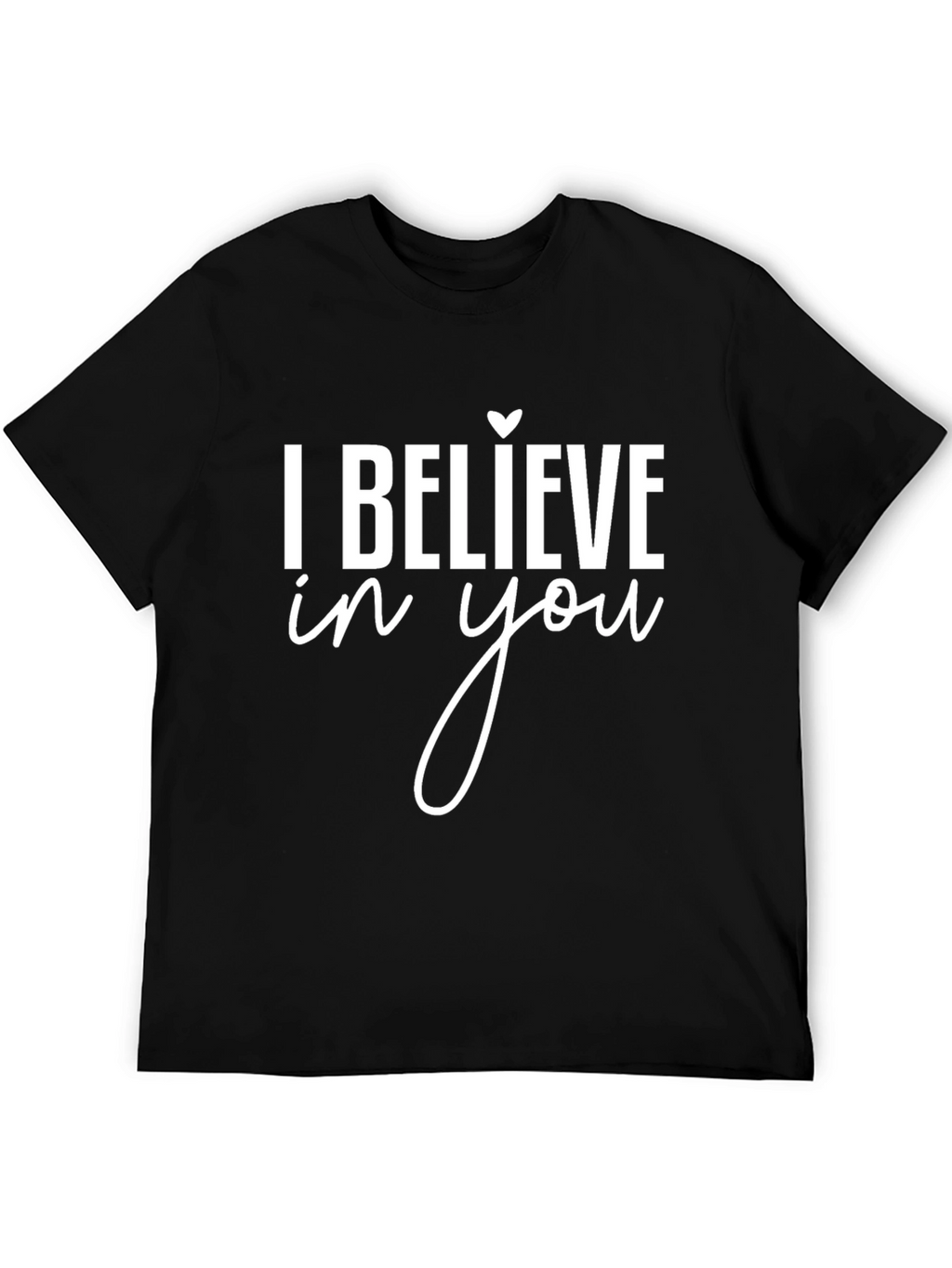 Believe in You Black Graphic Tee