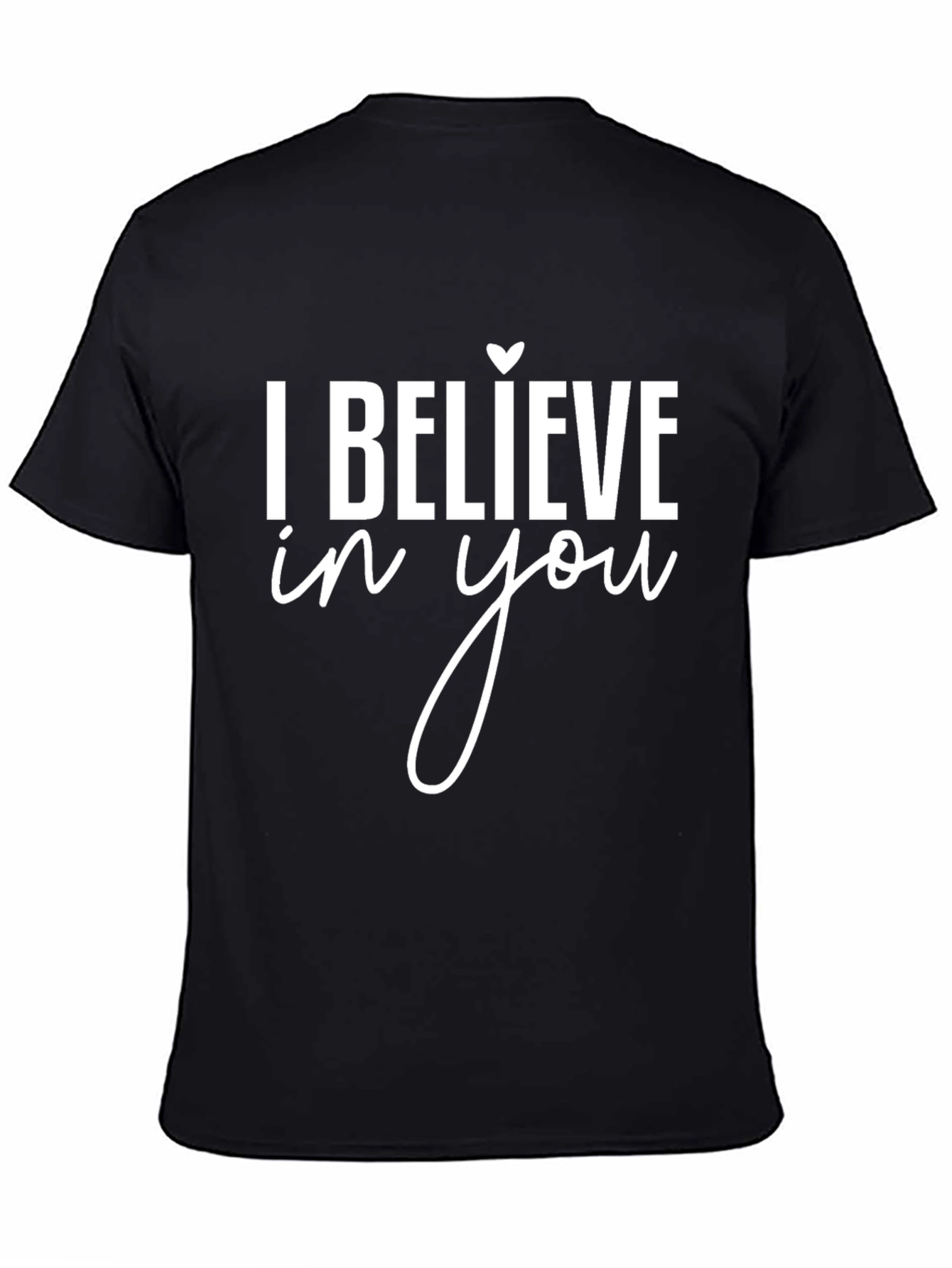 Believe in You Black Graphic Tee