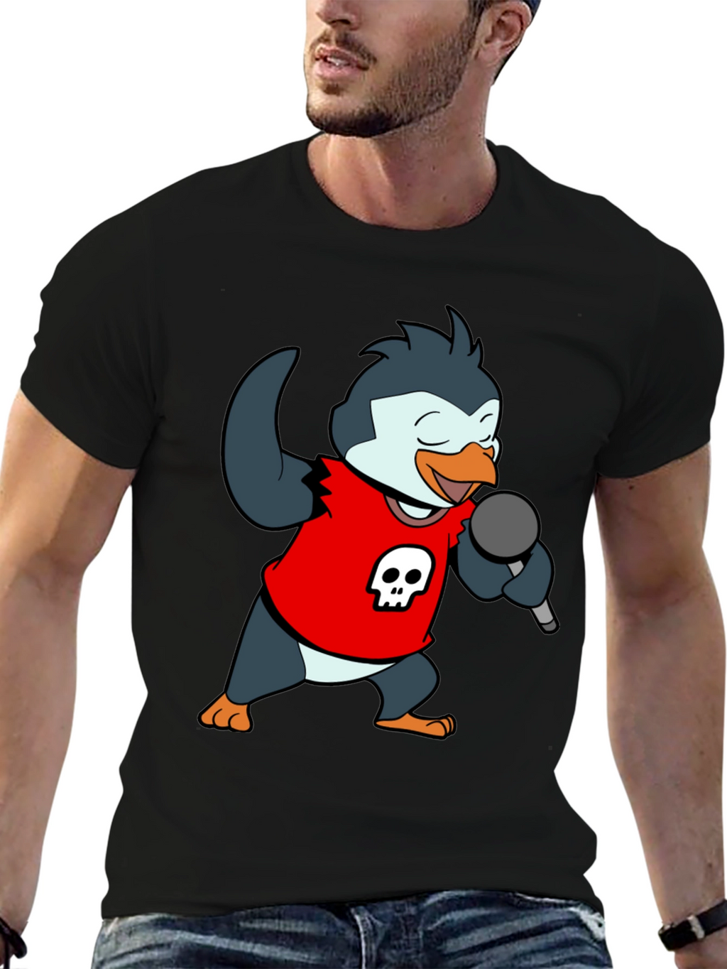 Rockstar Penguin Graphic Tee