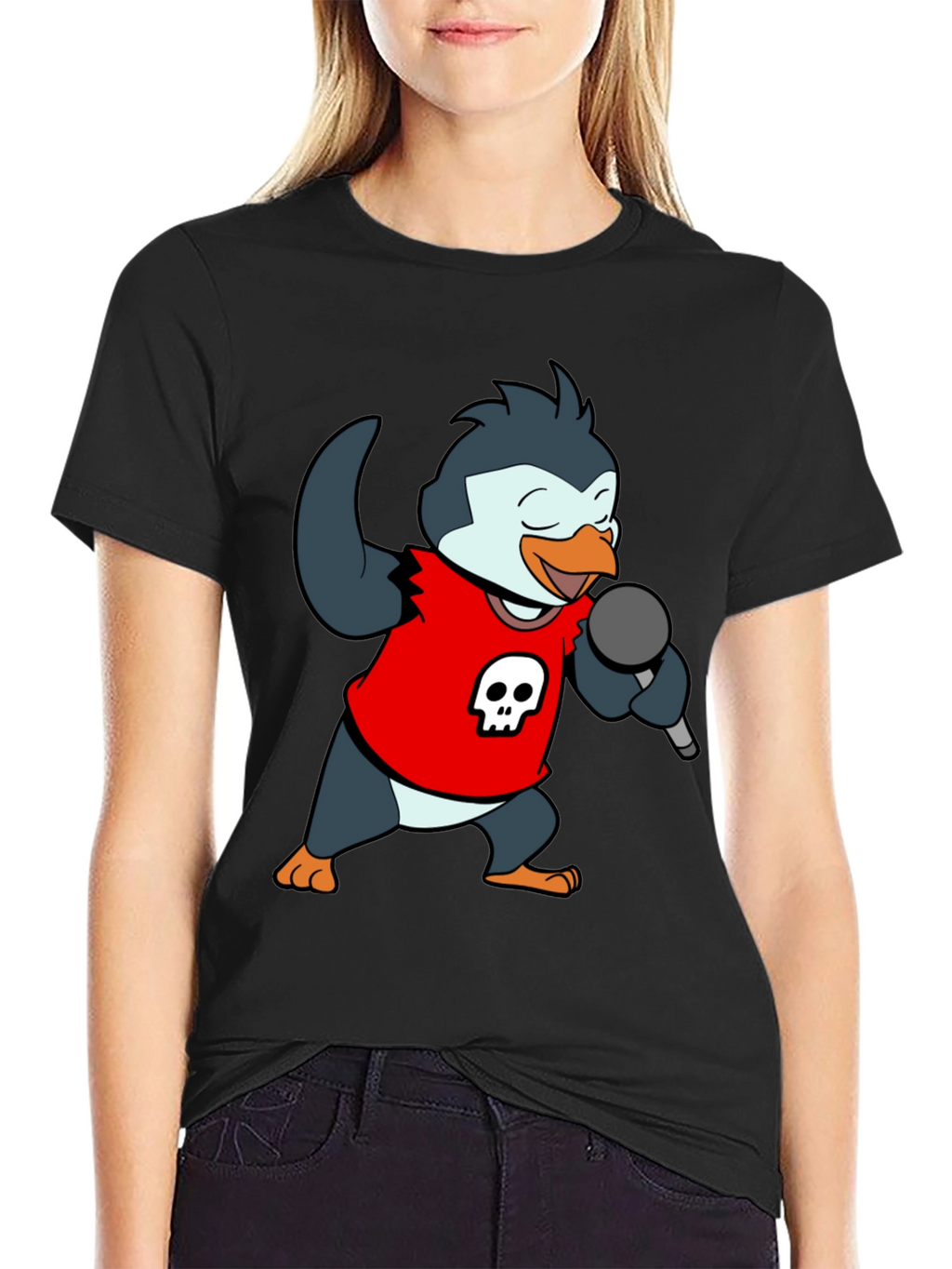 Rockstar Penguin Graphic Tee